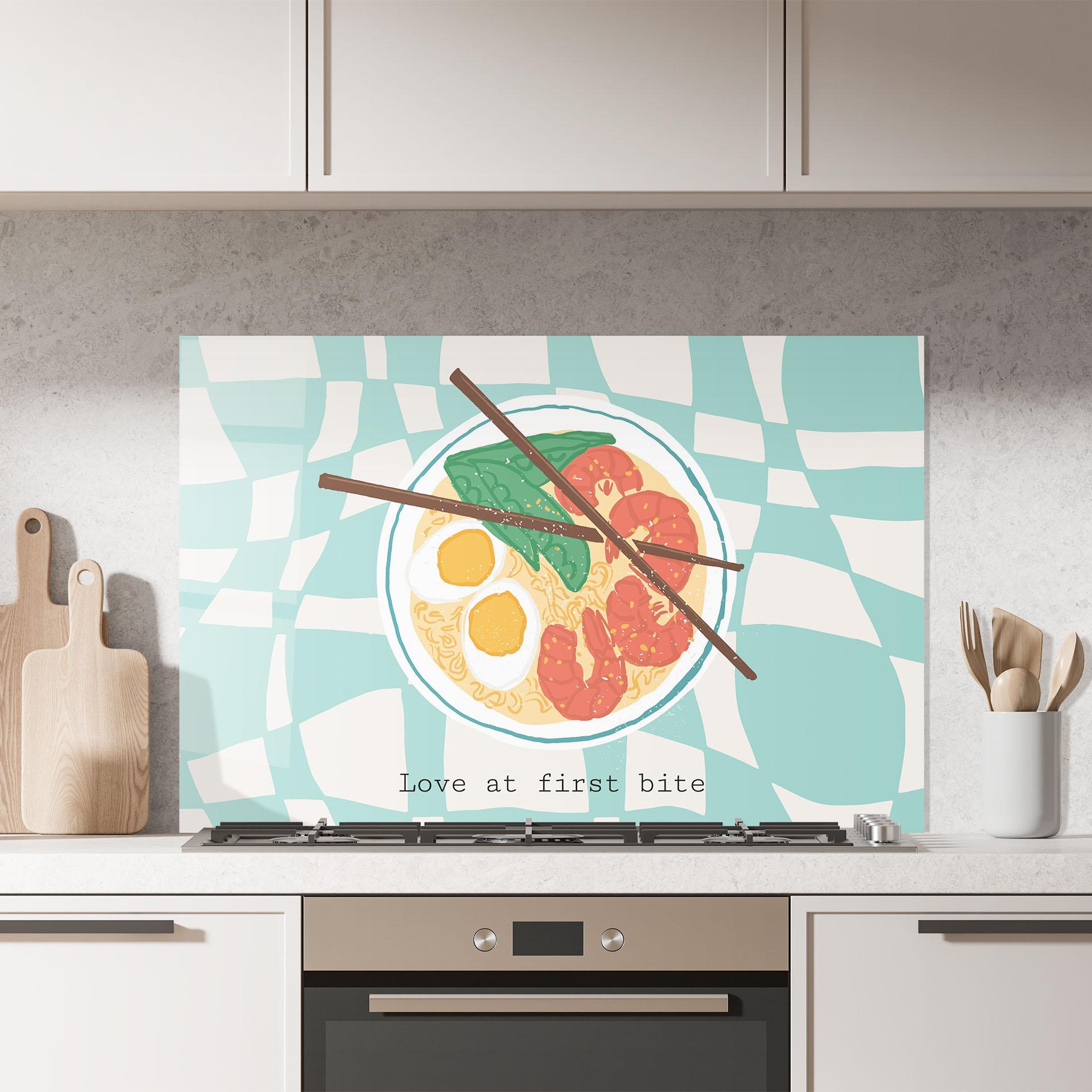 Panou Sticla Bucatarie Food Love mockup 7