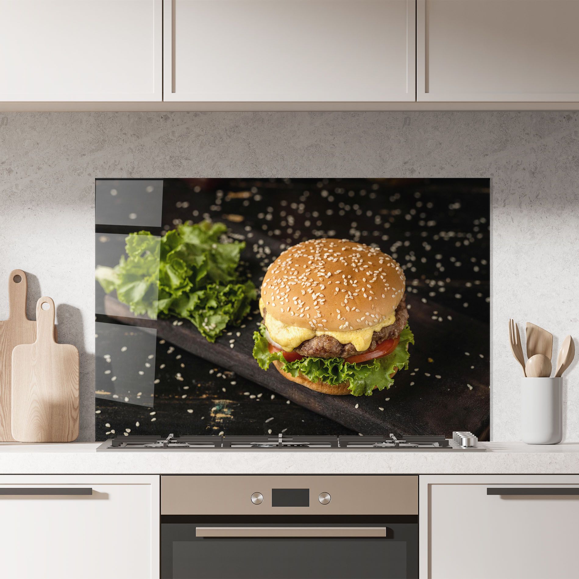 Salad Hamburger mockup 7