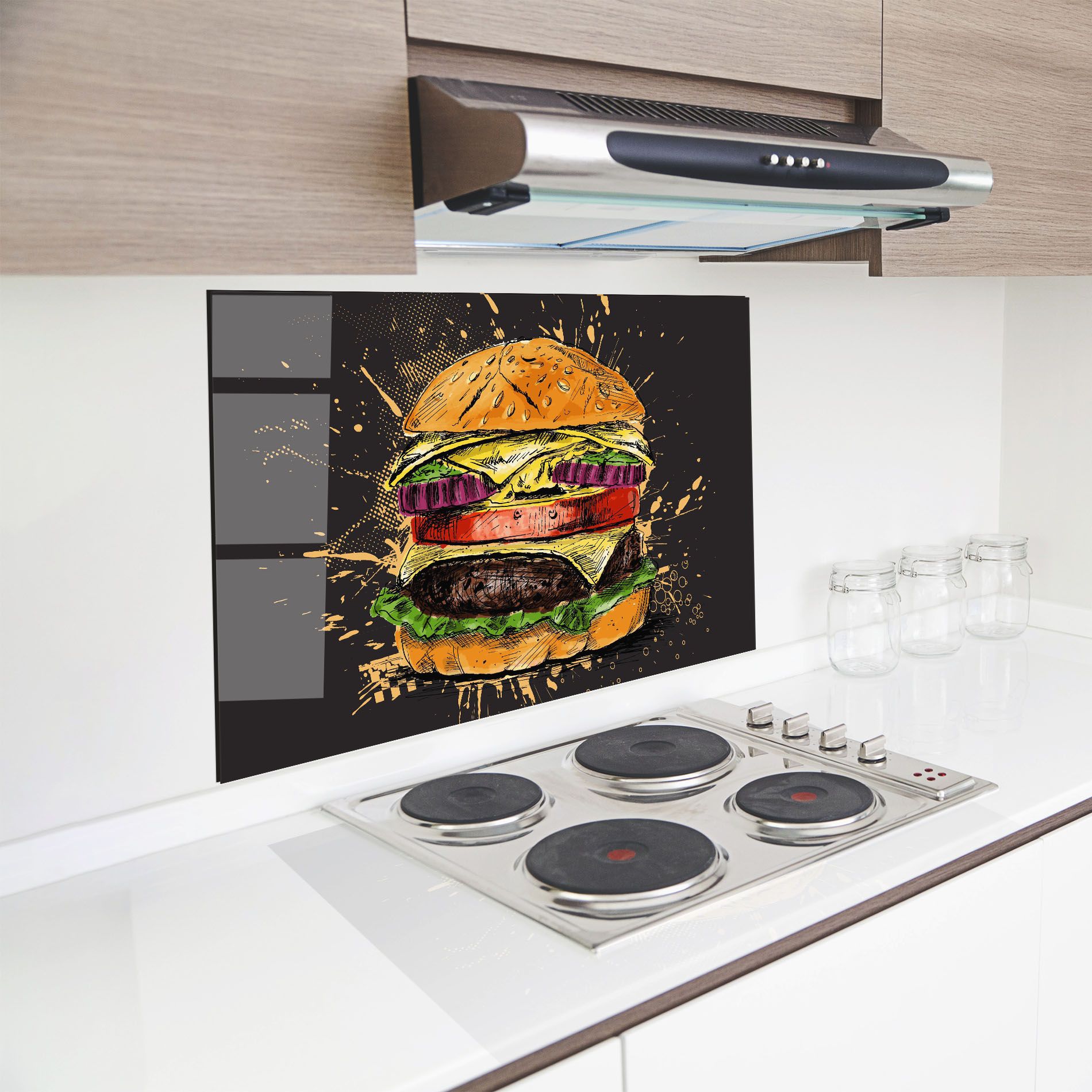 Burger Drawing mockup 8