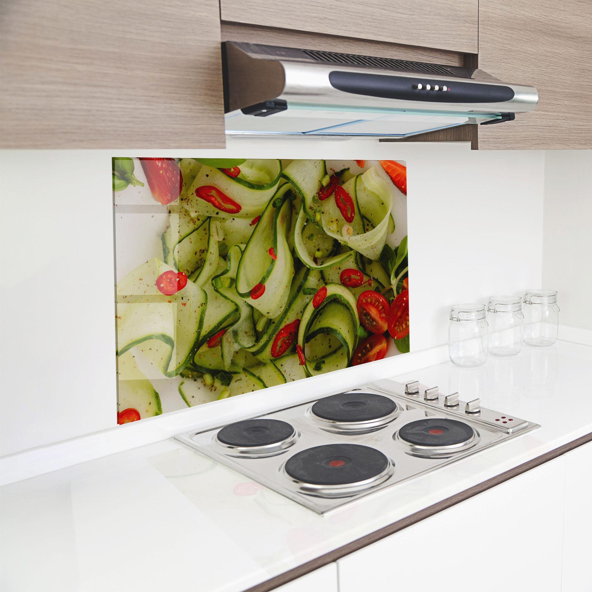 Panou Sticla Bucatarie Cucumber Food mockup 8