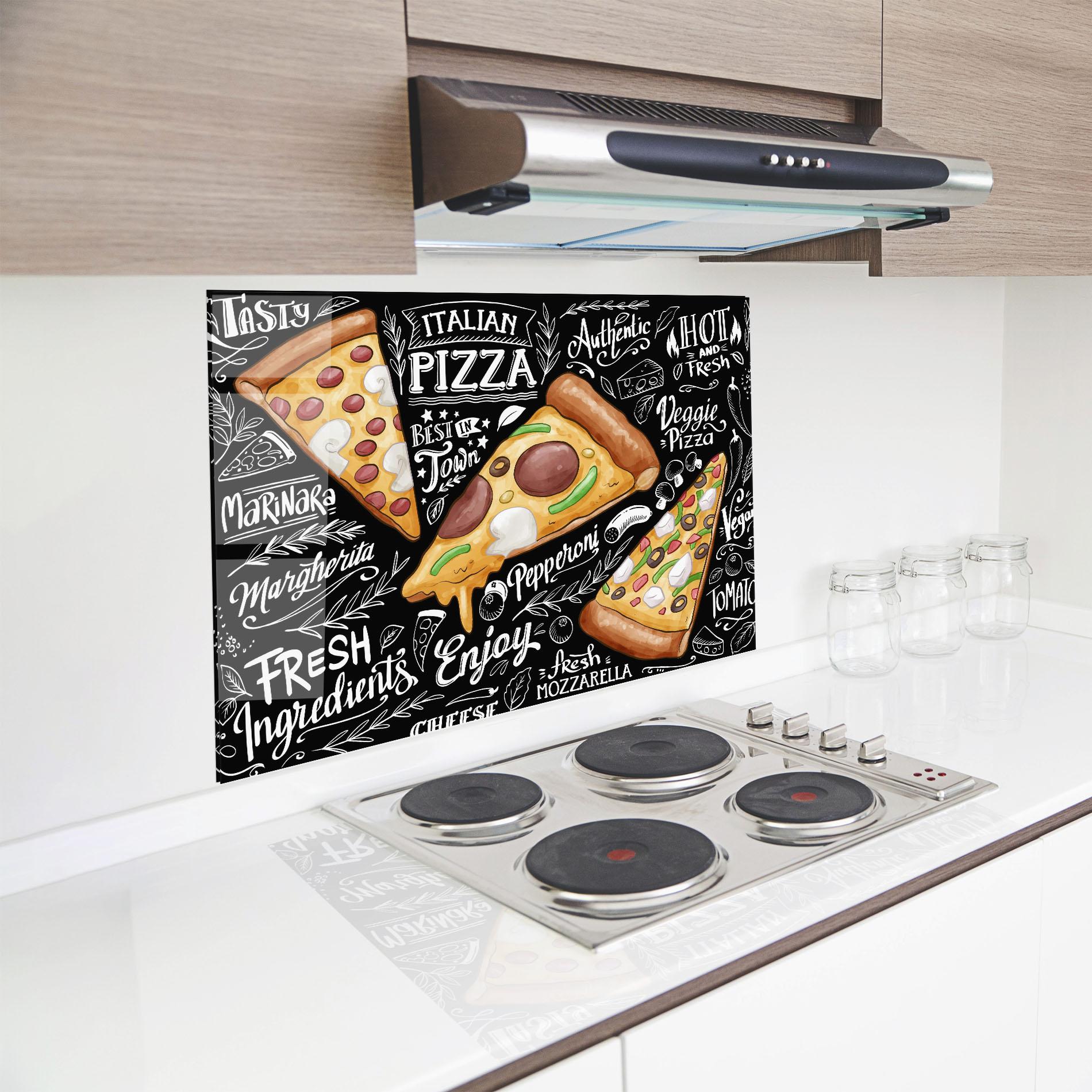 Panou Sticla Bucatarie Enjoy Pizza mockup 8