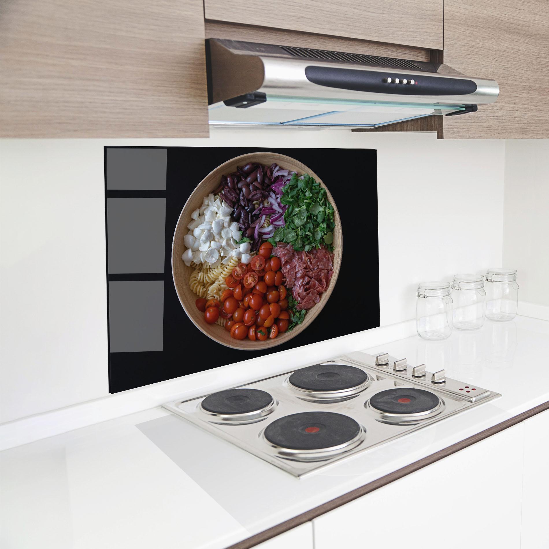 Panou Sticla Bucatarie Mozzarella Salad mockup 8