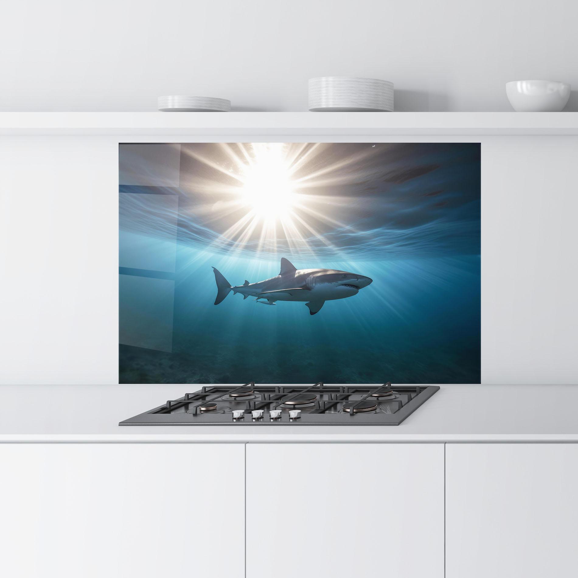 Panou Sticla Bucatarie Big Shark mockup 9