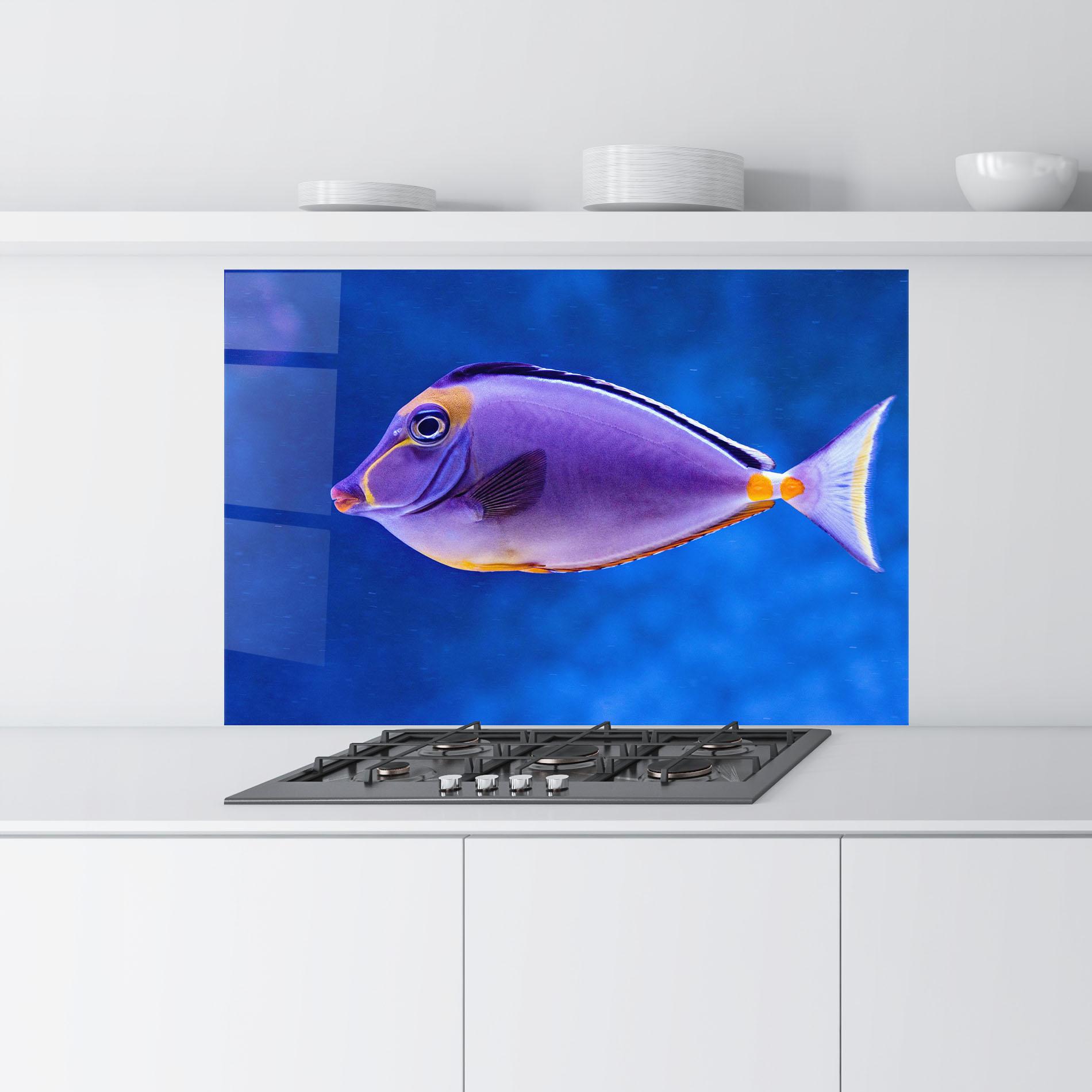 Panou Sticla Bucatarie Pink Lips Fish mockup 9