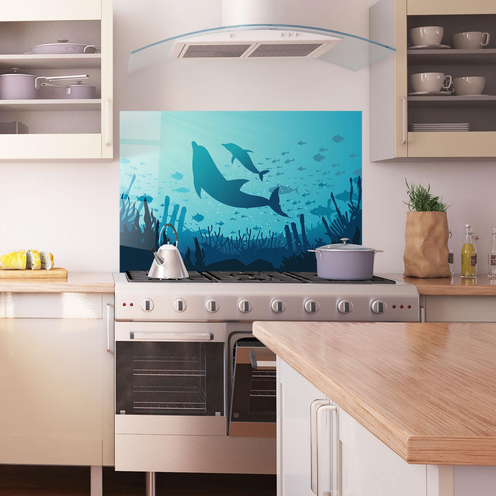 Panou Sticla Bucatarie Blue Ocean mockup 1