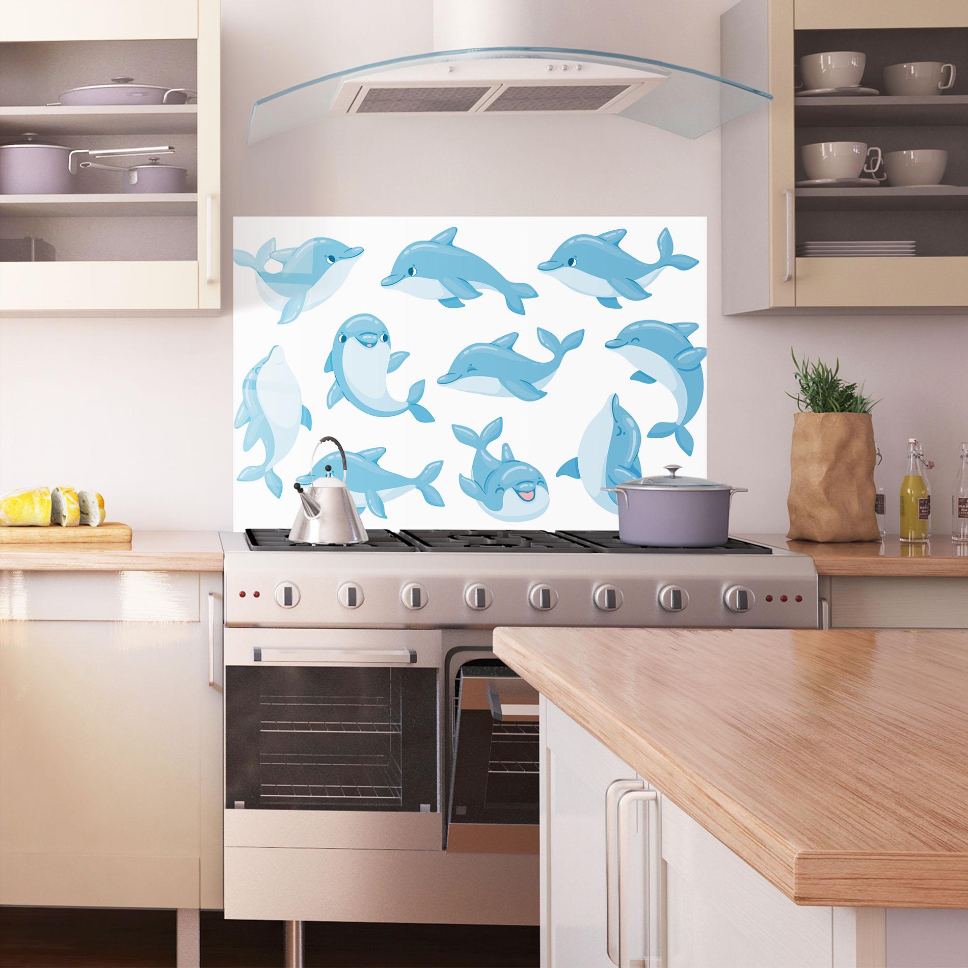 Panou Sticla Bucatarie Dolphin mockup 1
