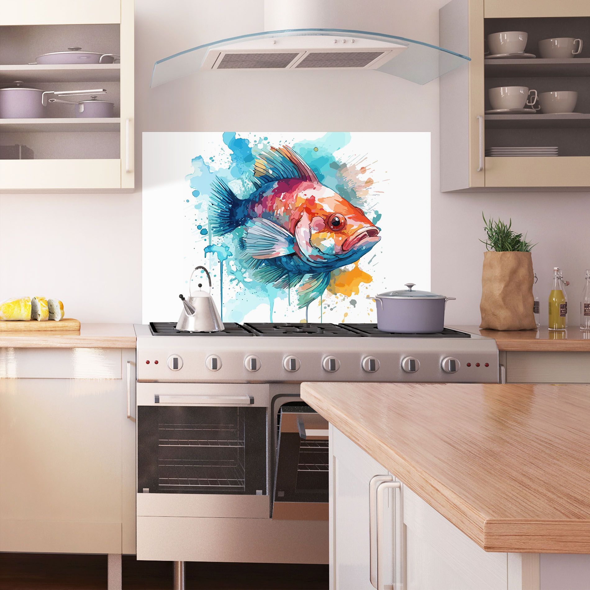 Watercolor Fish mockup 1