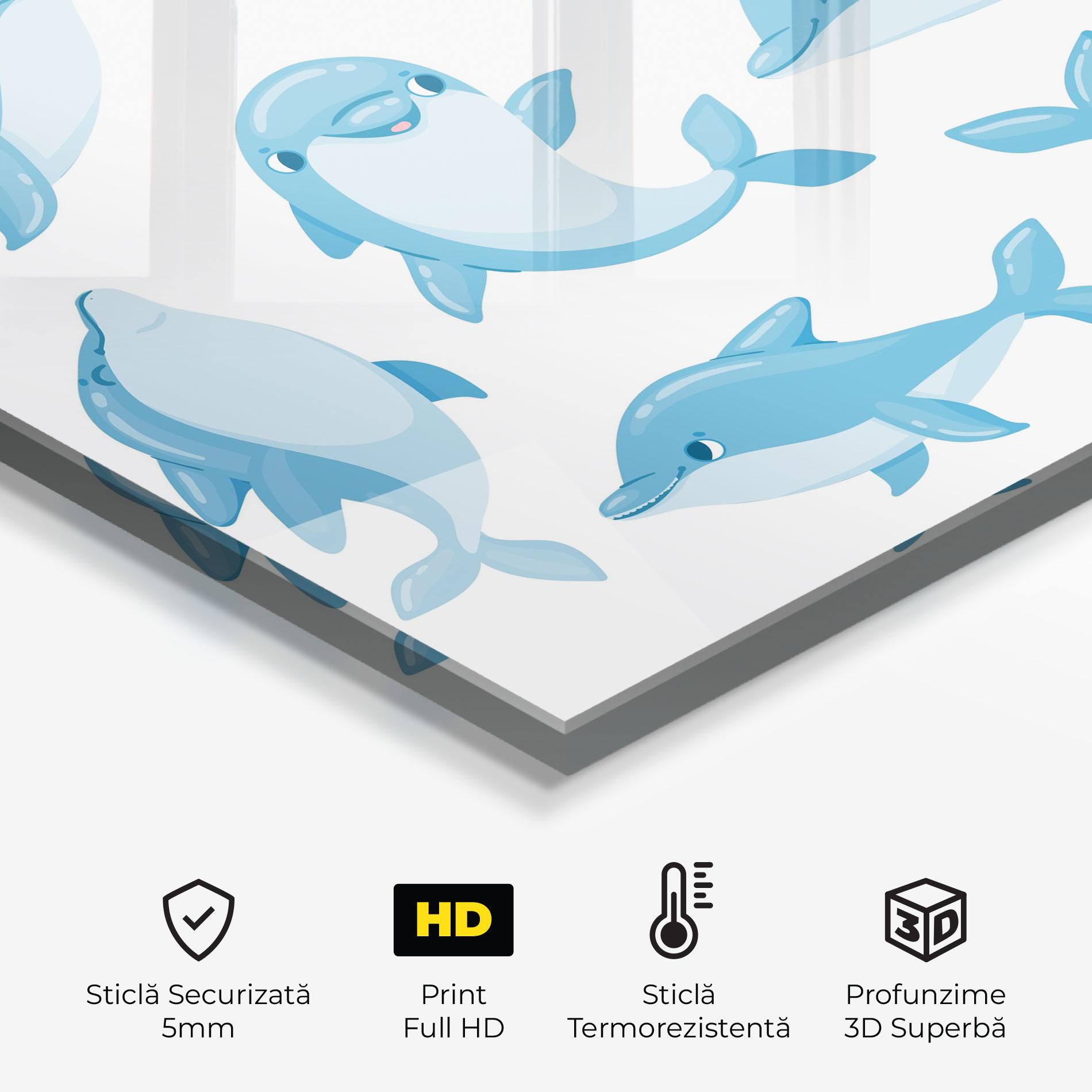 Panou Sticla Bucatarie Dolphin mockup 2