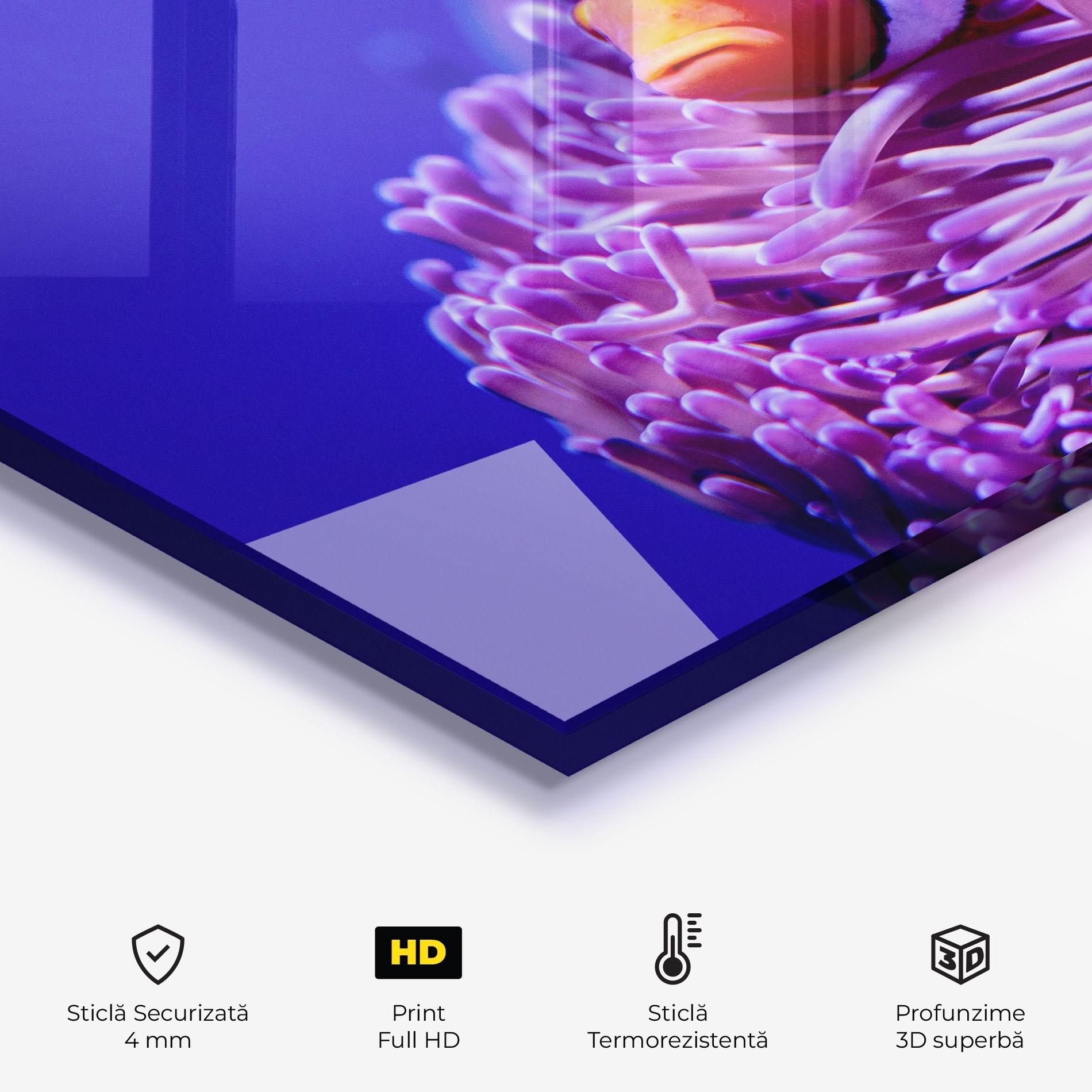 Panou Sticla Bucatarie Angry Nemo mockup 2