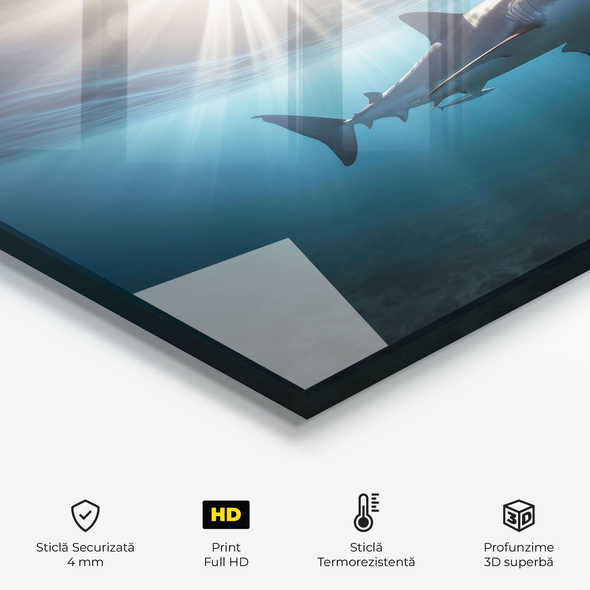 Panou Sticla Bucatarie Big Shark mockup 2