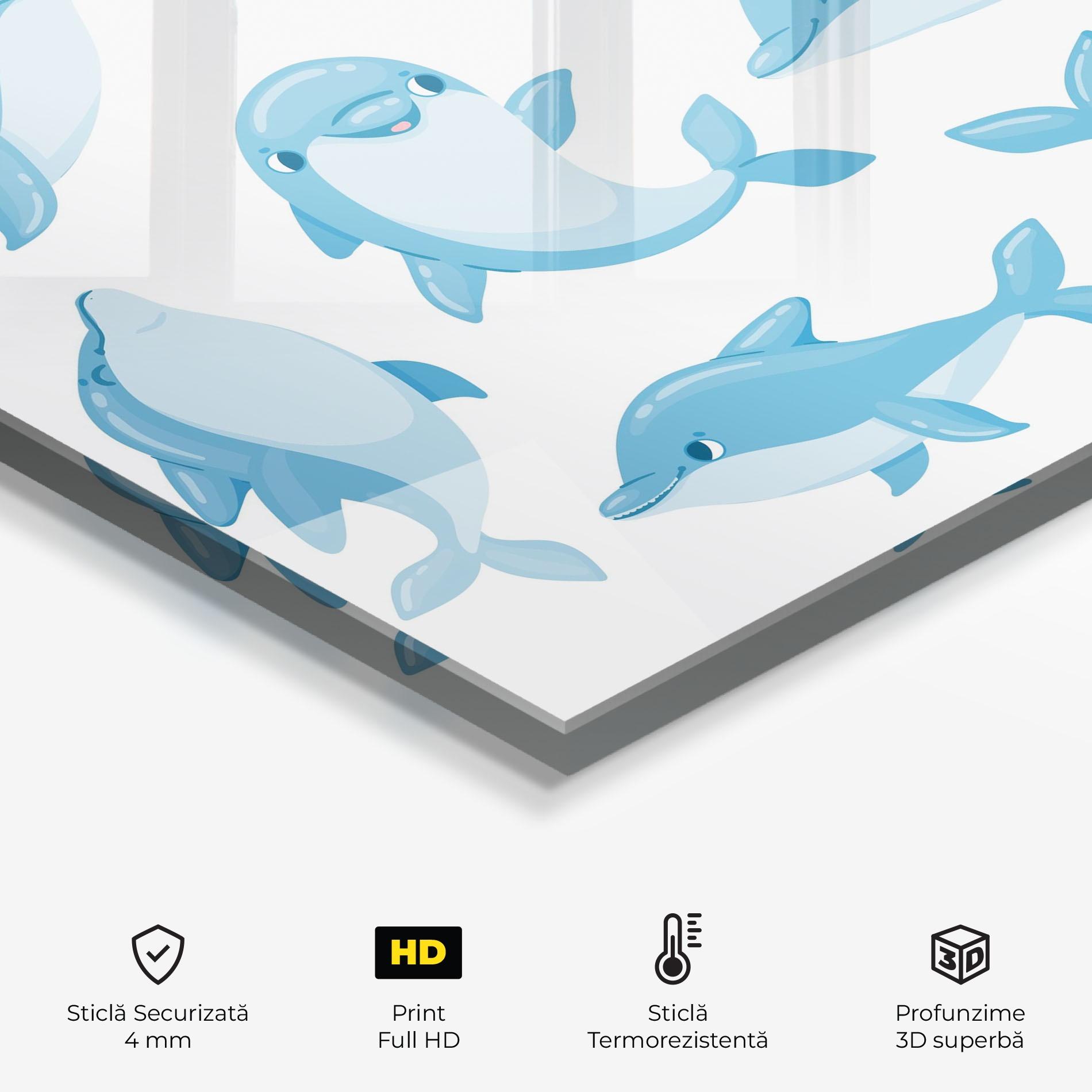 Panou Sticla Bucatarie Dolphin mockup 2