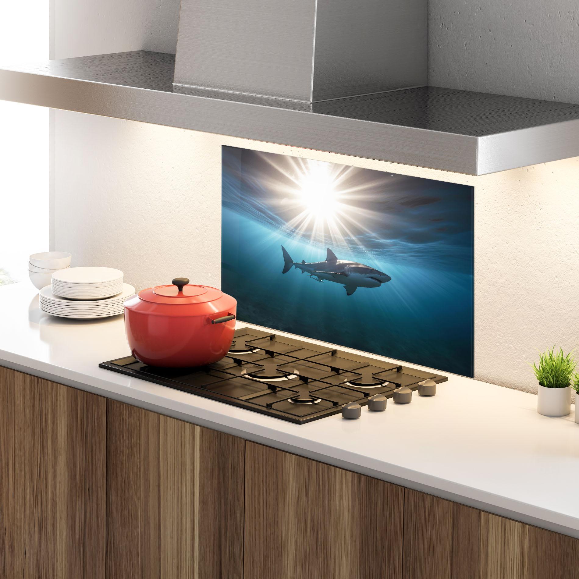 Panou Sticla Bucatarie Big Shark mockup 4