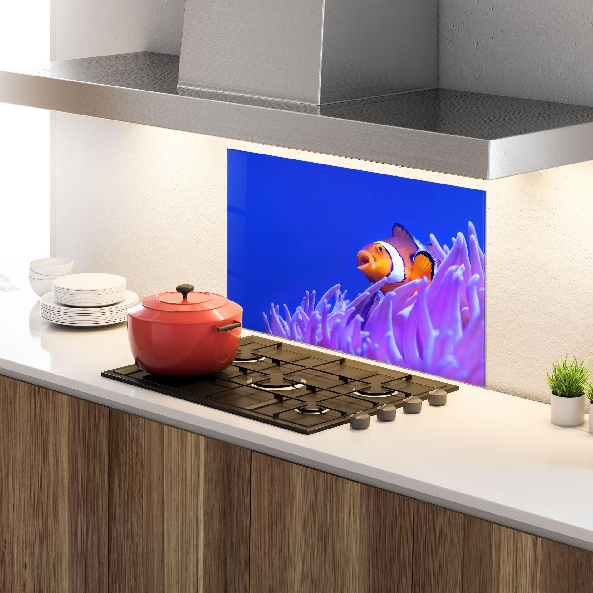 Panou Sticla Bucatarie Hungry Nemo mockup 4