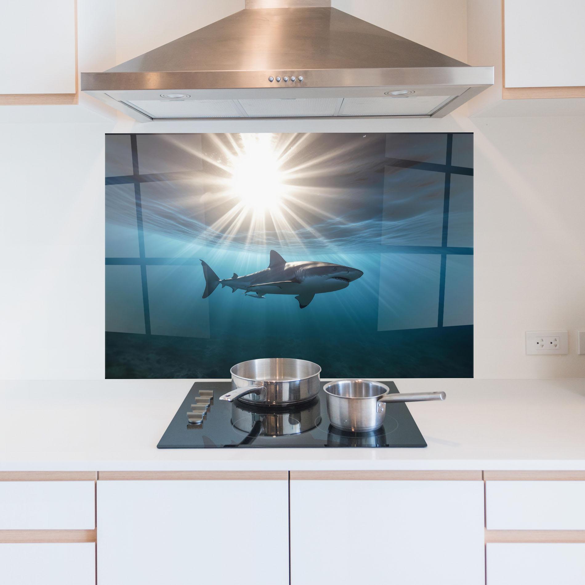 Panou Sticla Bucatarie Big Shark mockup 5