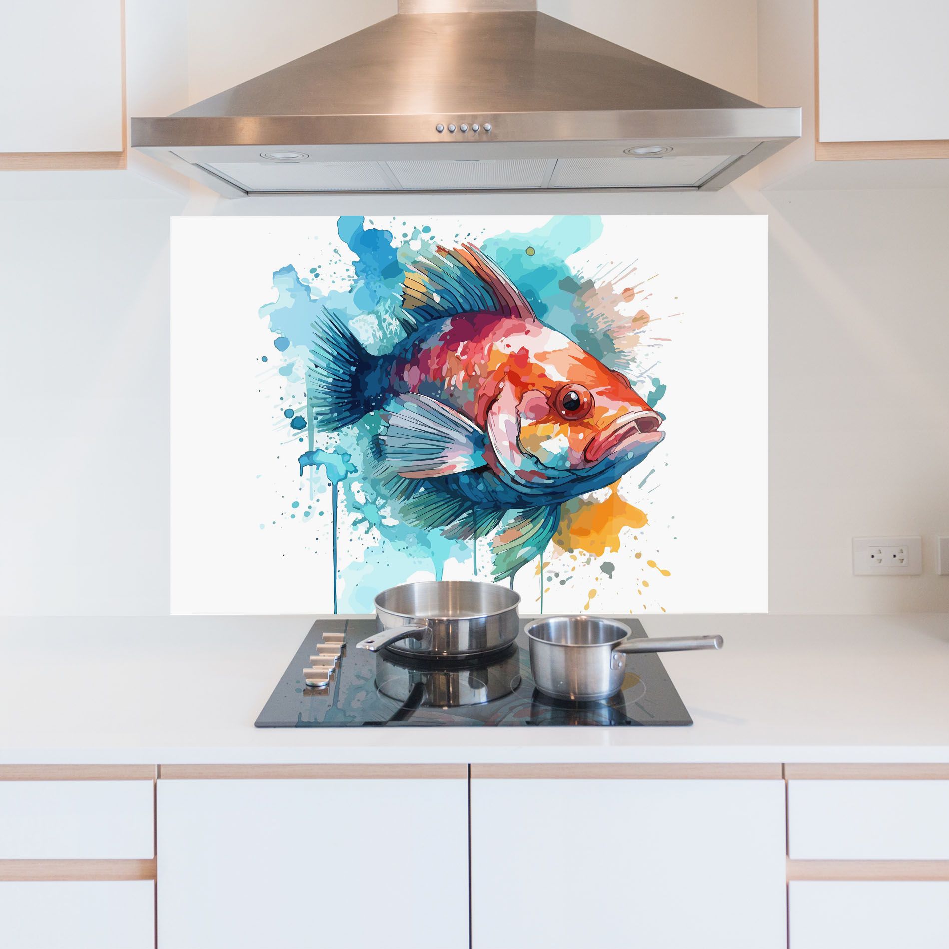 Watercolor Fish mockup 5
