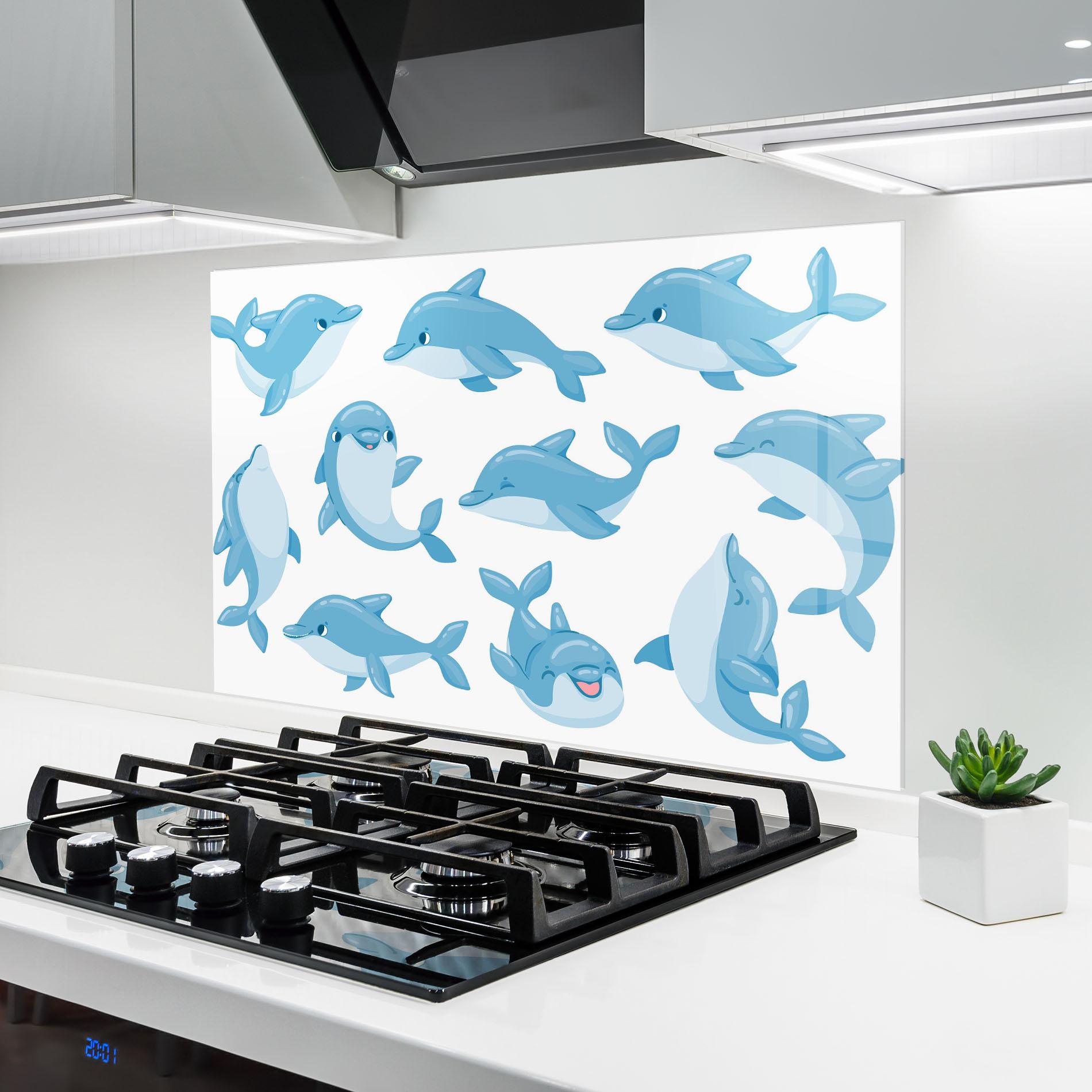 Panou Sticla Bucatarie Dolphin mockup 6