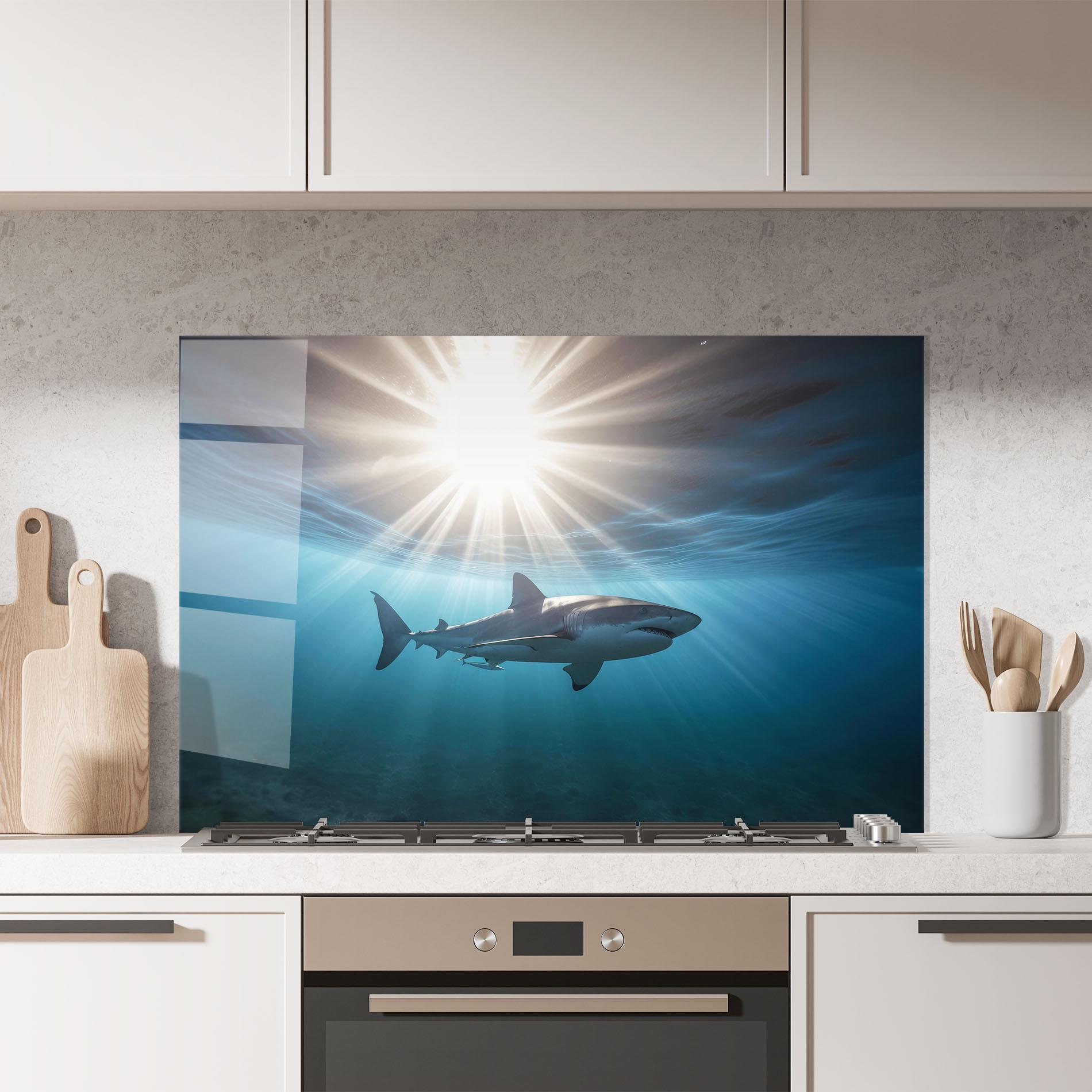 Panou Sticla Bucatarie Big Shark mockup 7