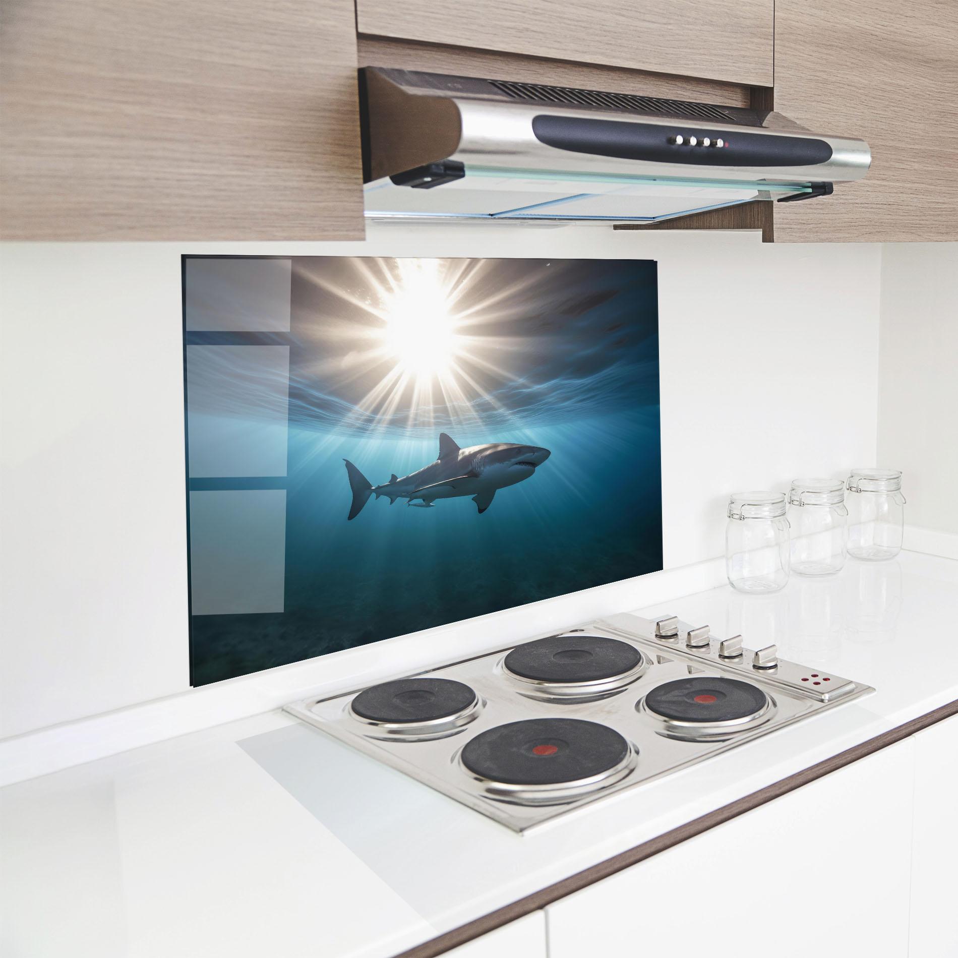 Panou Sticla Bucatarie Big Shark mockup 8