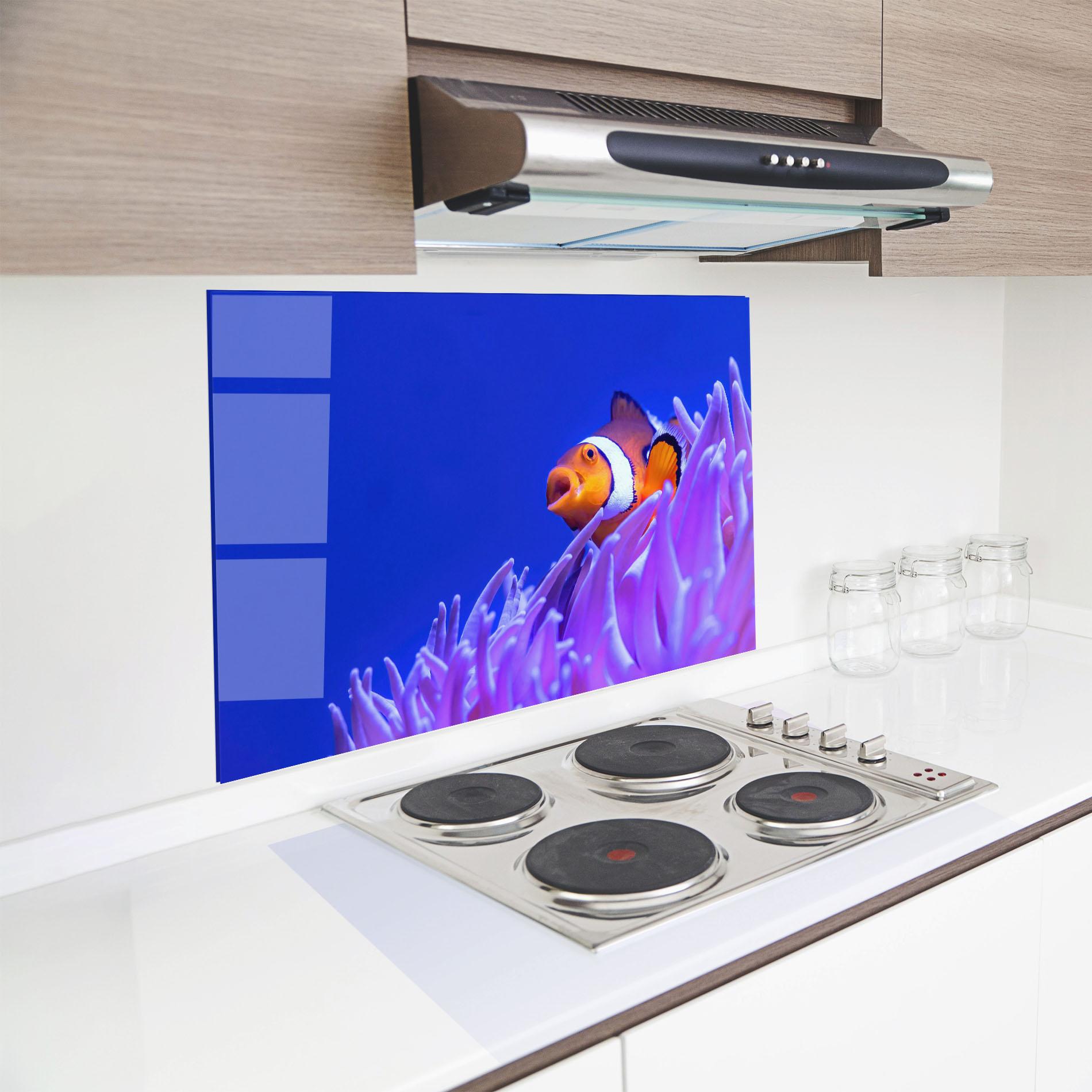 Panou Sticla Bucatarie Hungry Nemo mockup 8