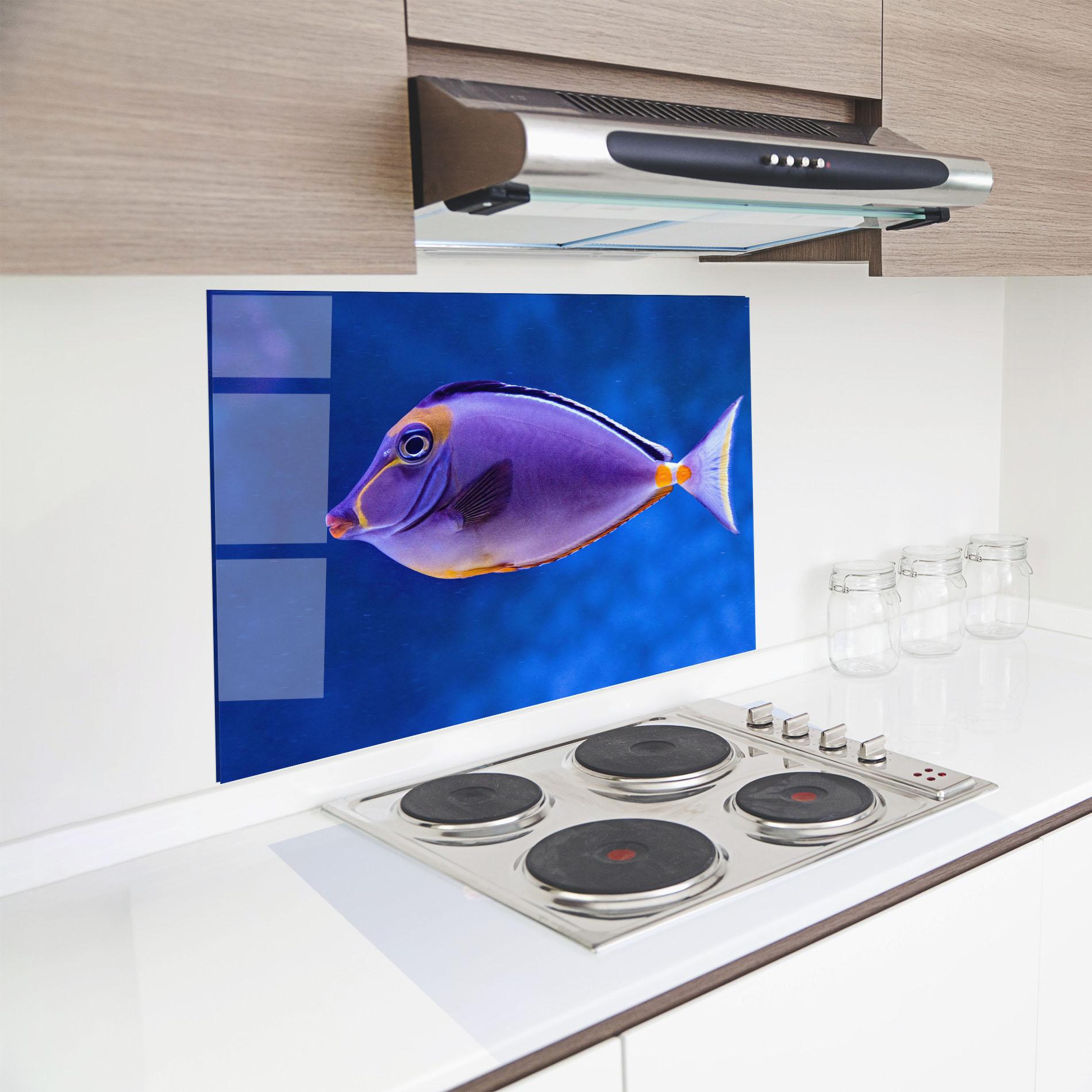 Panou Sticla Bucatarie Pink Lips Fish mockup 8