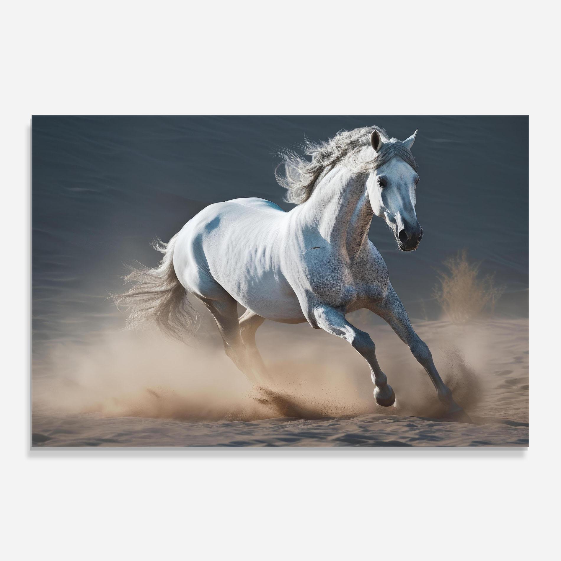 Panou Sticla Bucatarie Desert Horse mockup 0