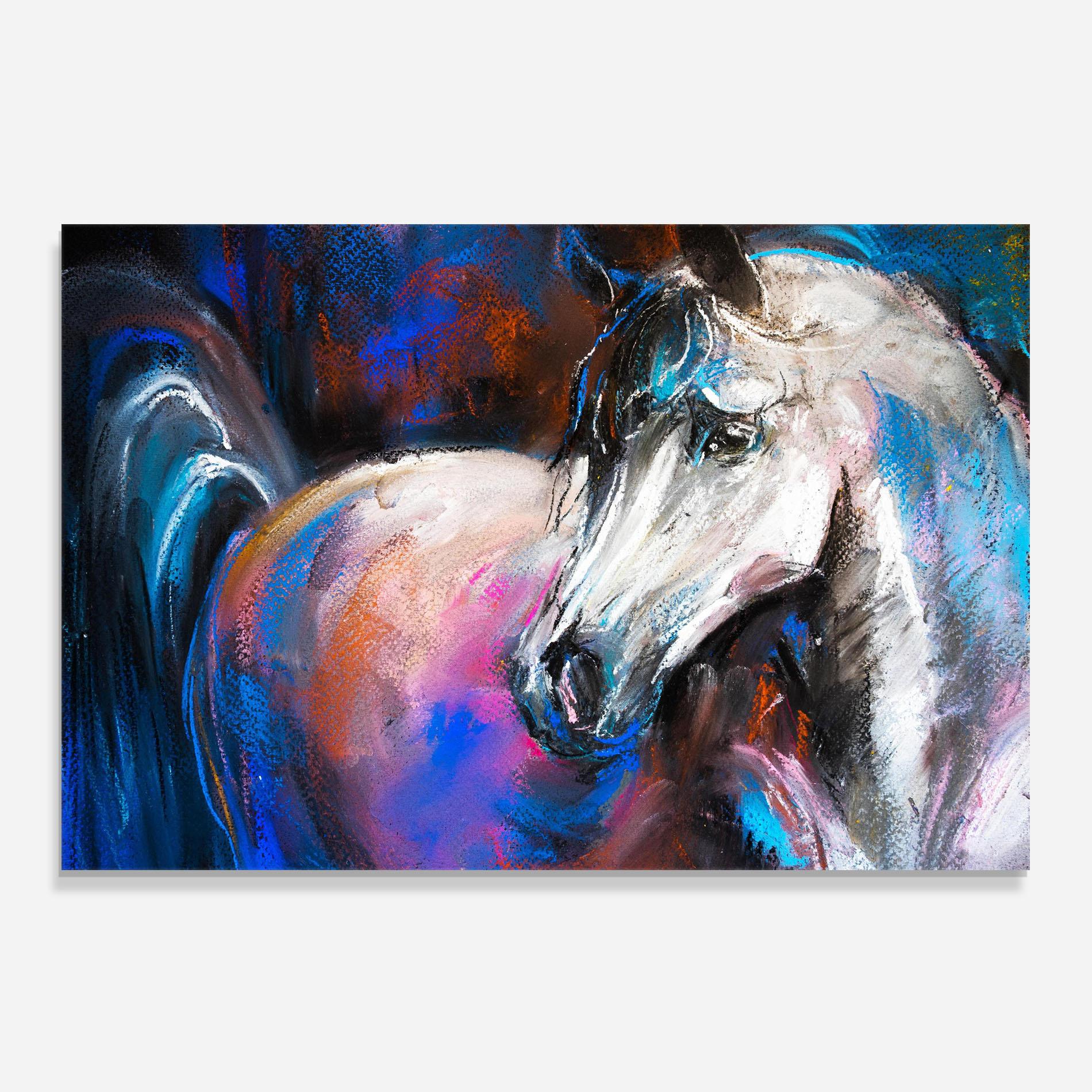 Panou Sticla Bucatarie Shades Of Horse mockup 0