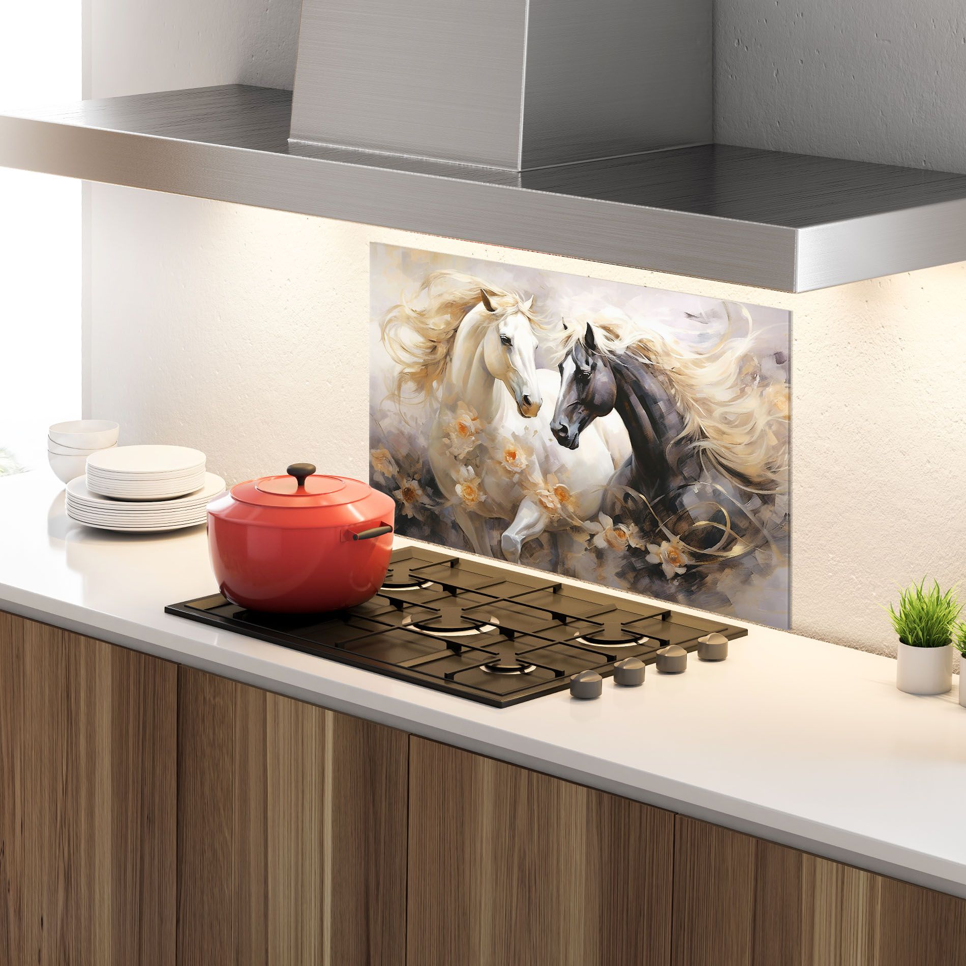 Black And White Horses mockup 4