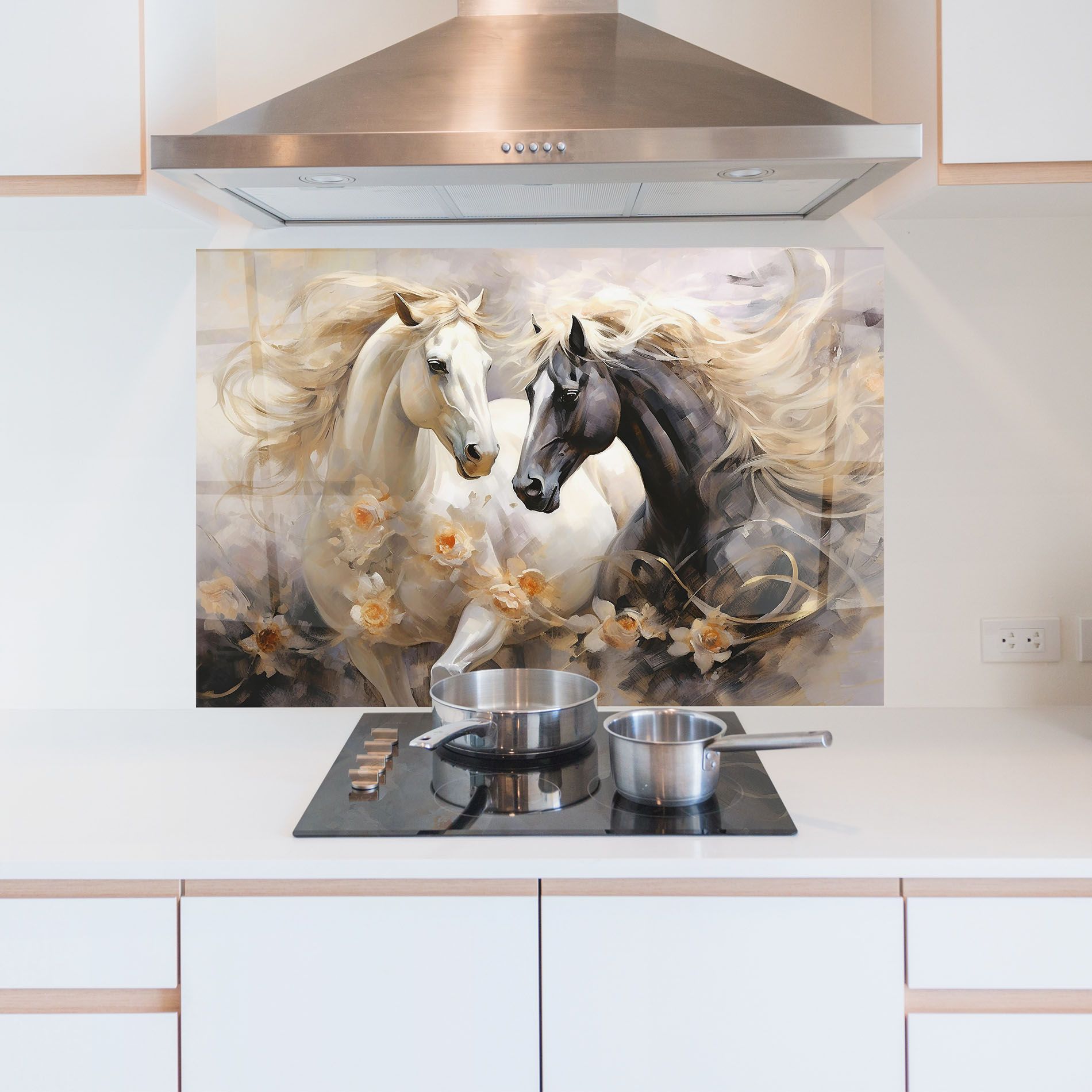 Black And White Horses mockup 5