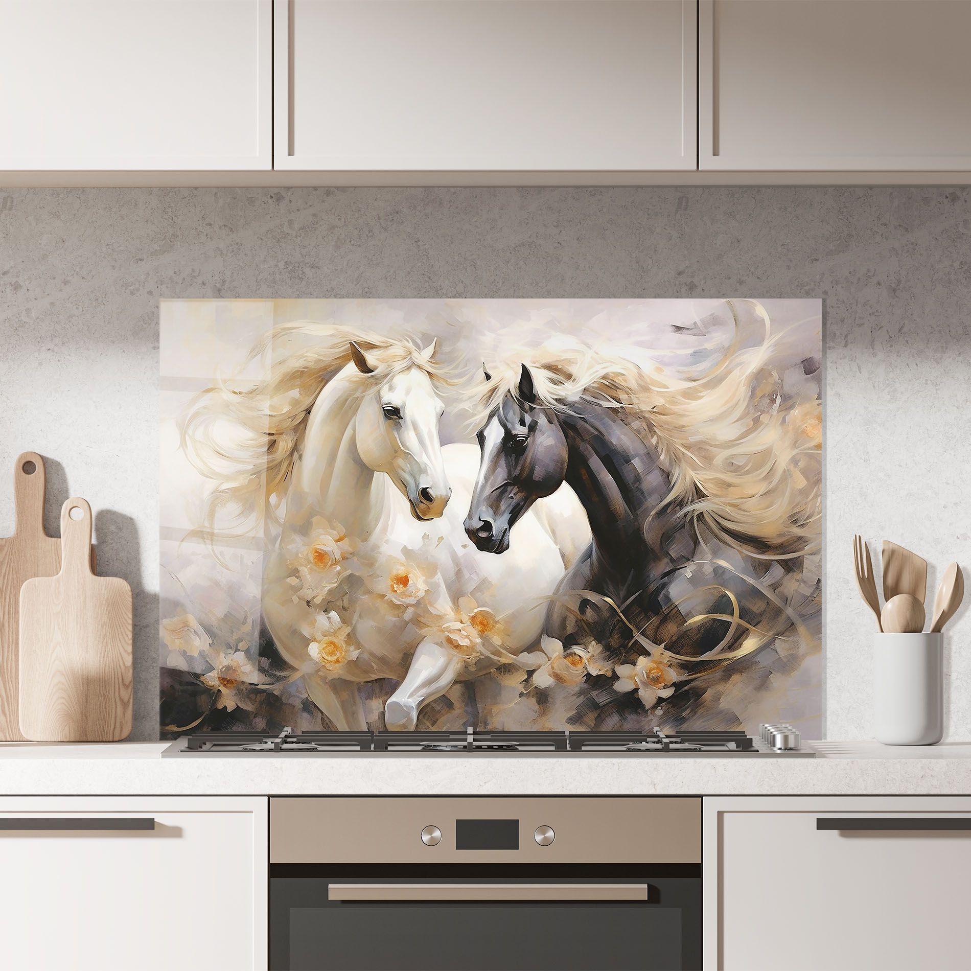 Black And White Horses mockup 7