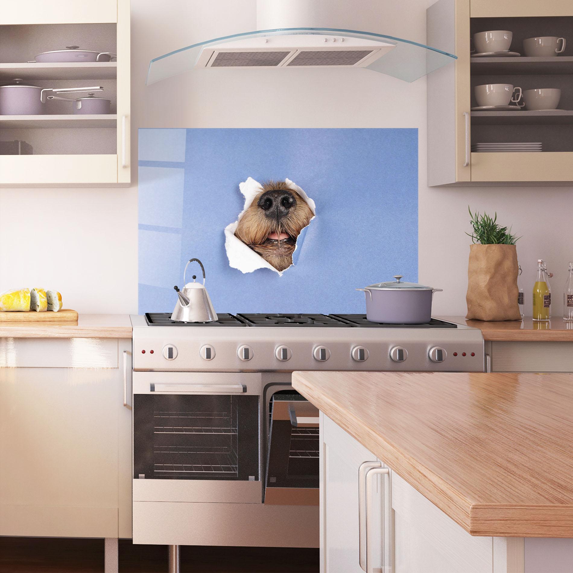 Panou Sticla Bucatarie Dog Small Nose mockup 1