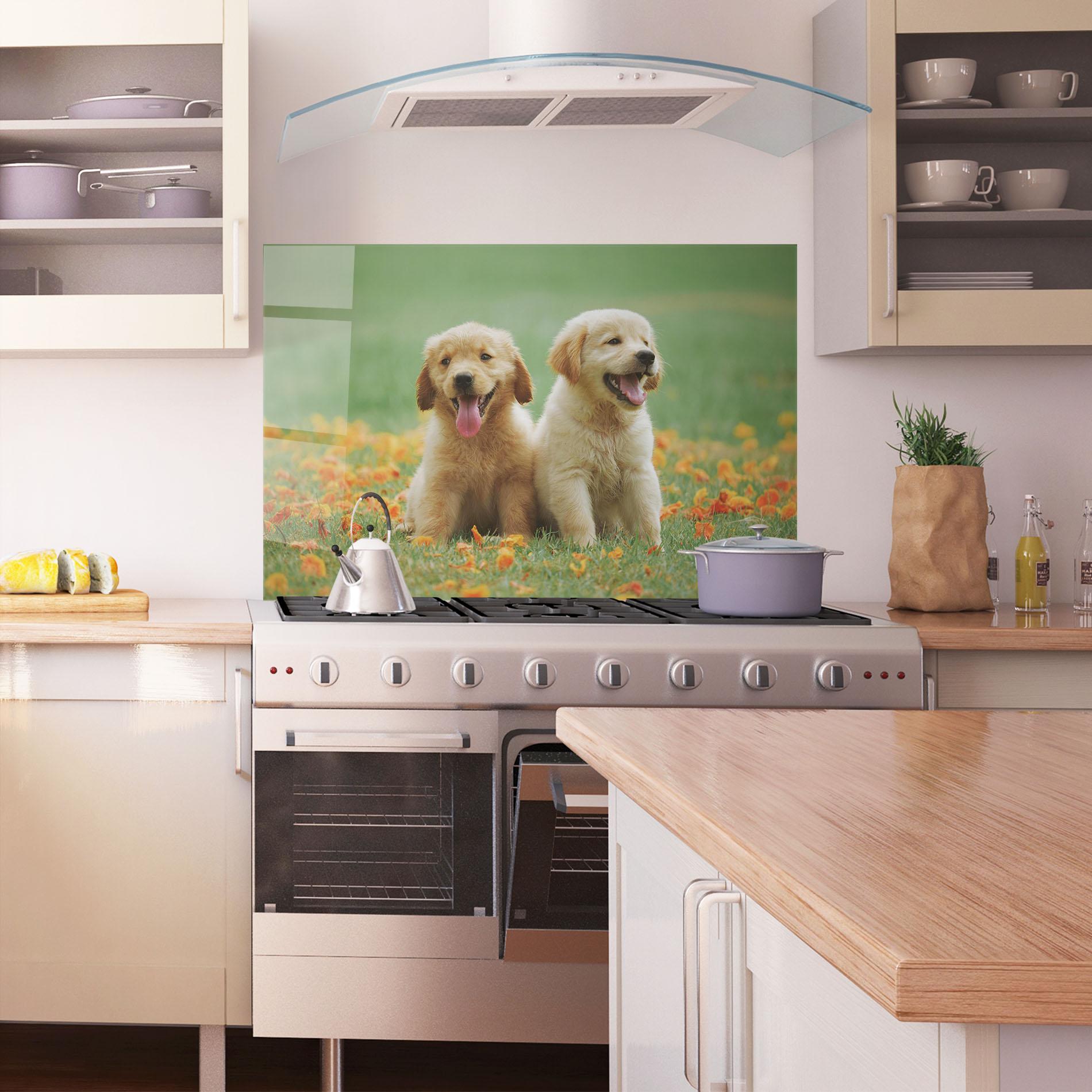 Panou Sticla Bucatarie Happy Dogs mockup 1