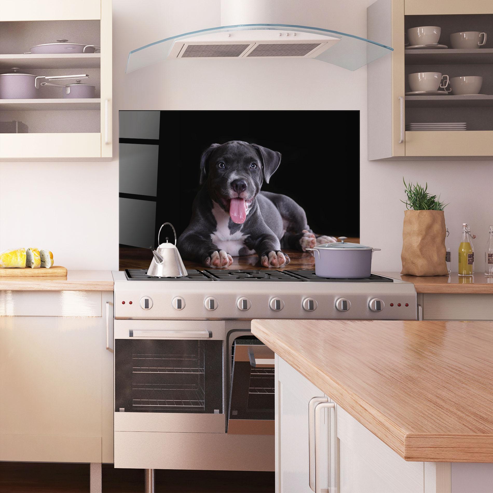 Panou Sticla Bucatarie Terrier Puppy mockup 1
