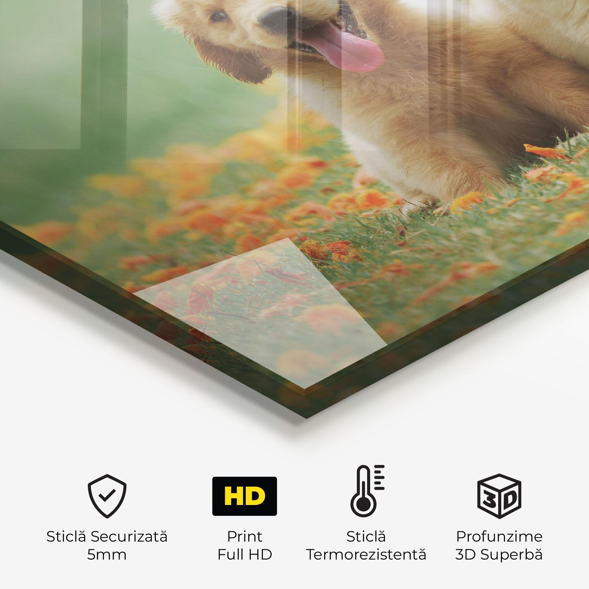 Panou Sticla Bucatarie Happy Dogs mockup 2