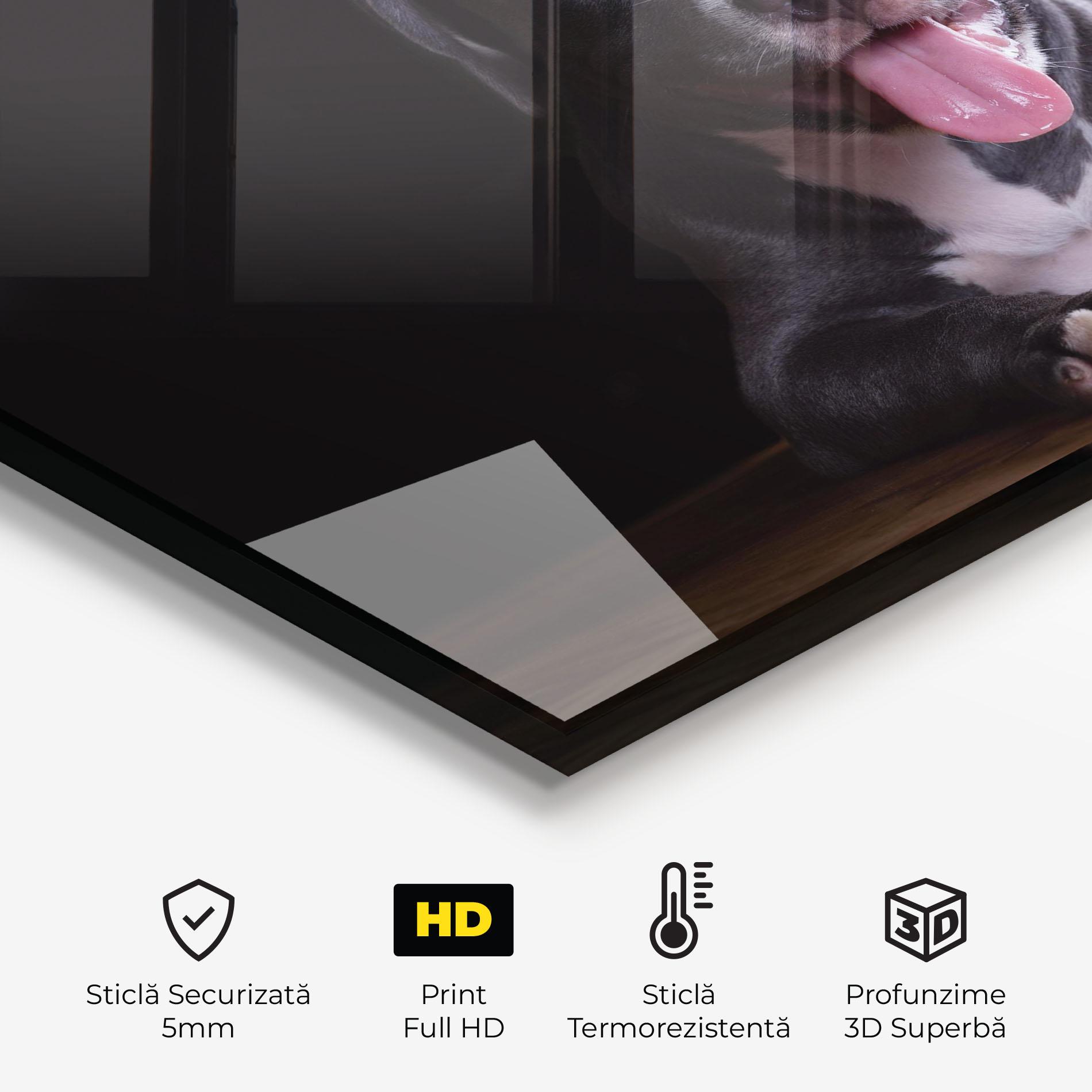 Panou Sticla Bucatarie Terrier Puppy mockup 2