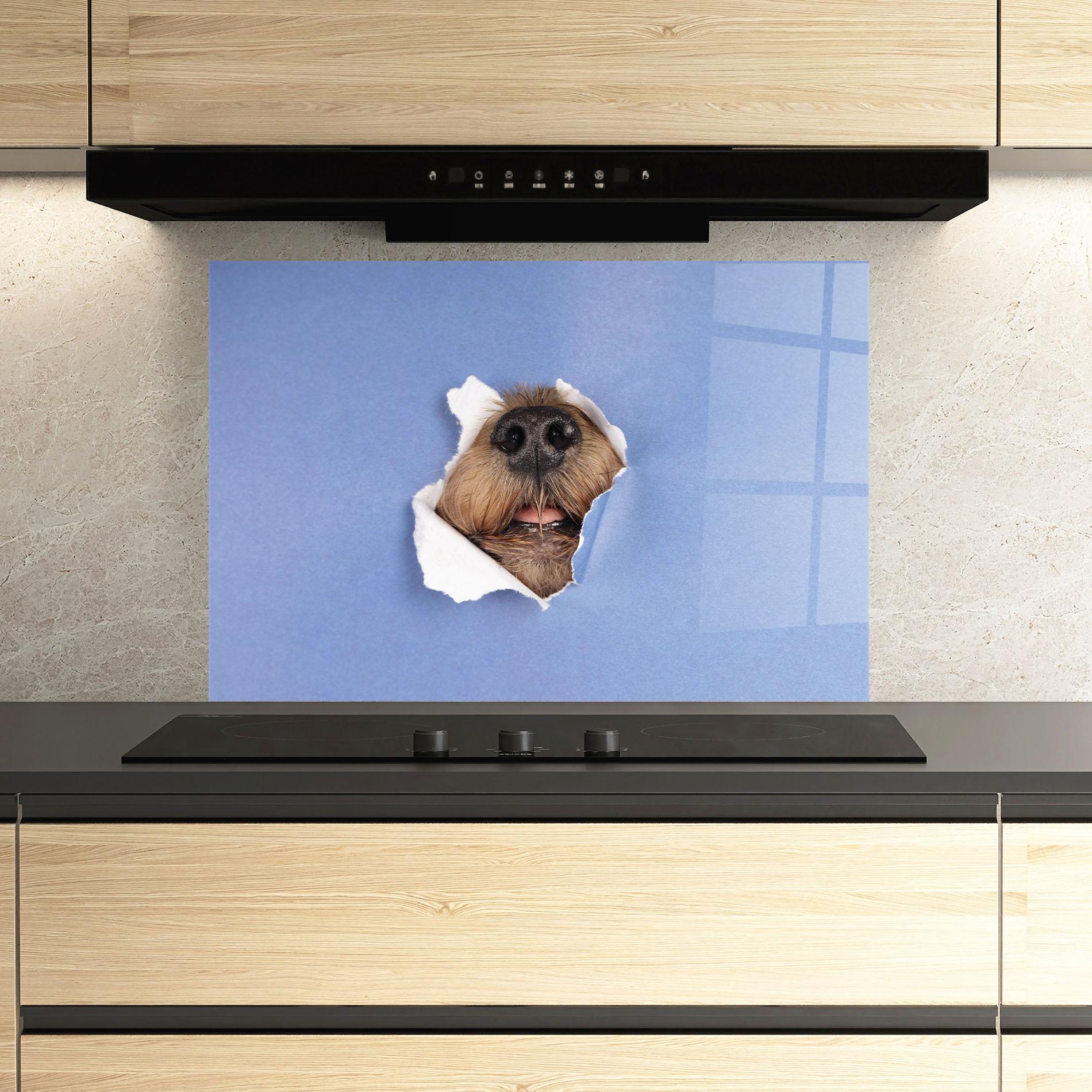 Panou Sticla Bucatarie Dog Small Nose mockup 3