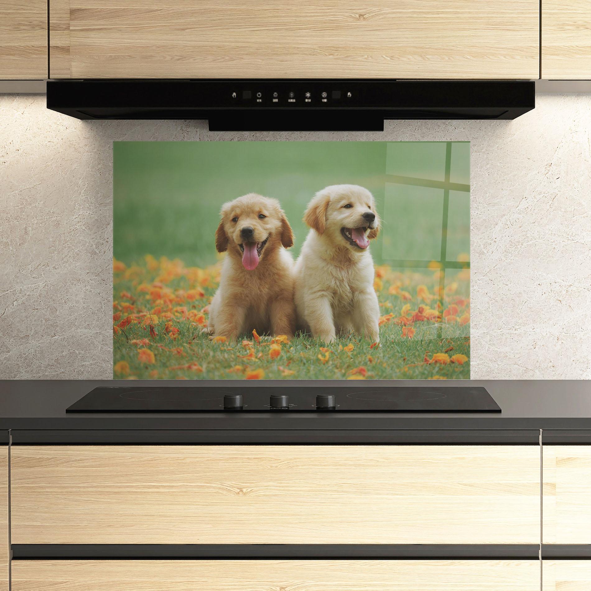 Panou Sticla Bucatarie Happy Dogs mockup 3