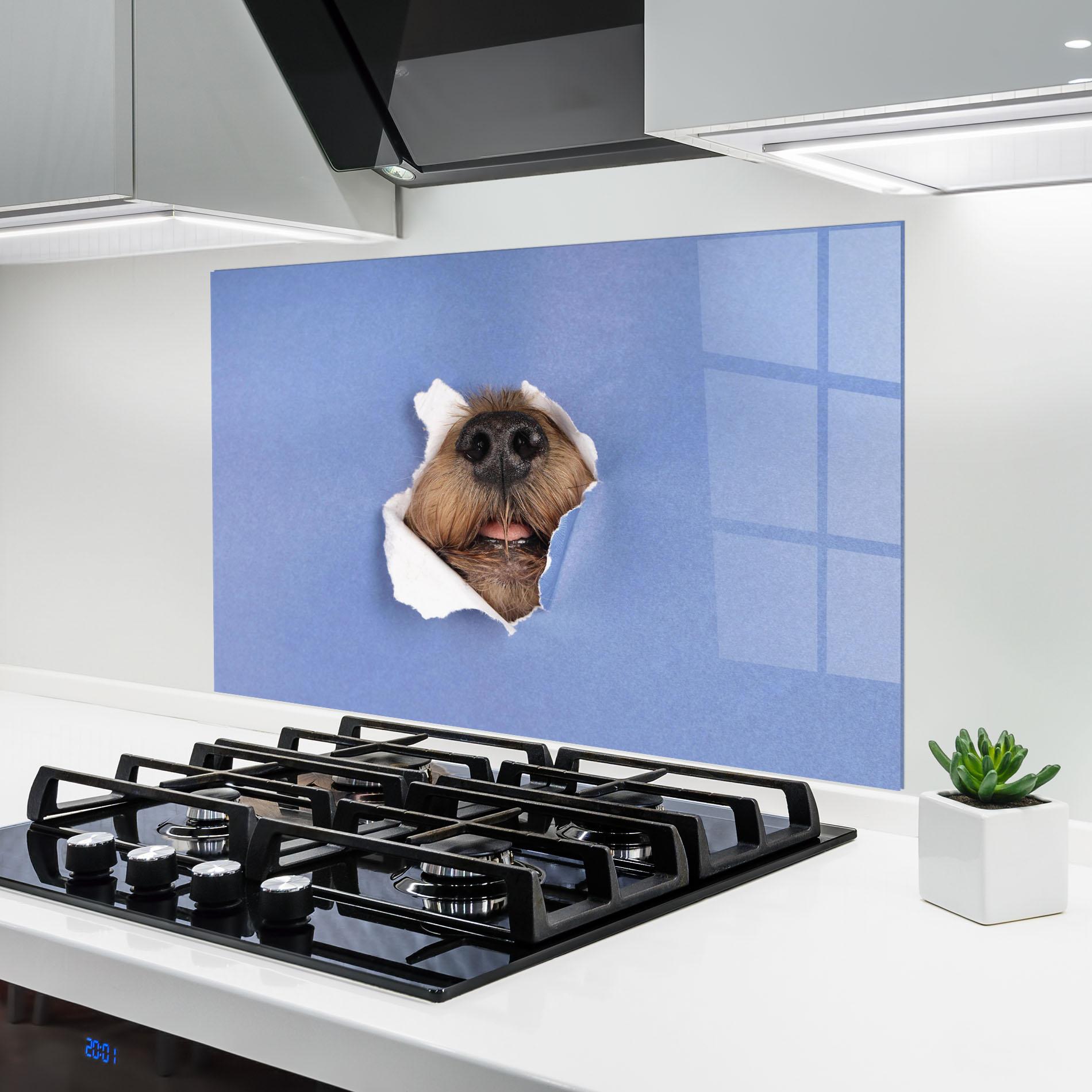 Panou Sticla Bucatarie Dog Small Nose mockup 6