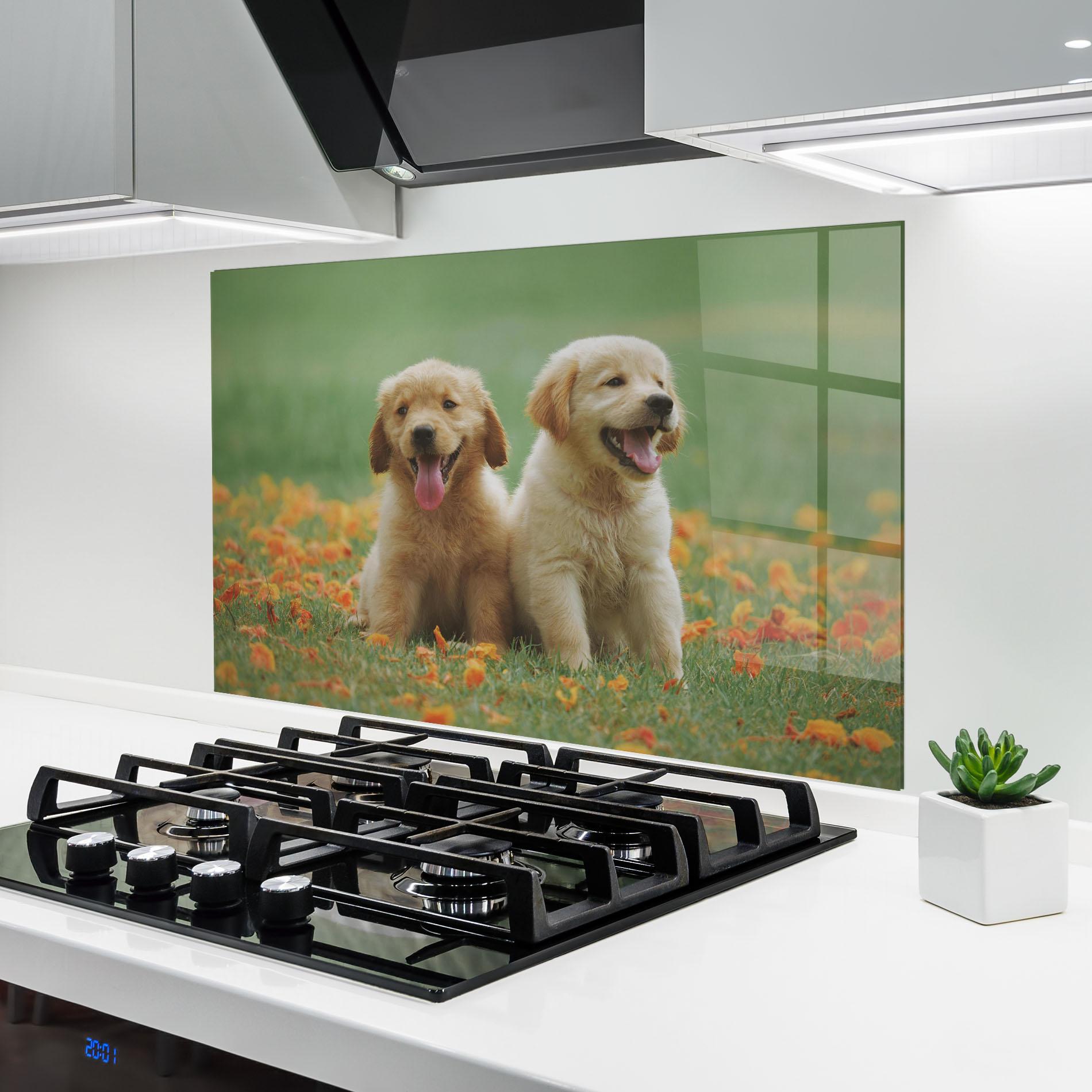 Panou Sticla Bucatarie Happy Dogs mockup 6