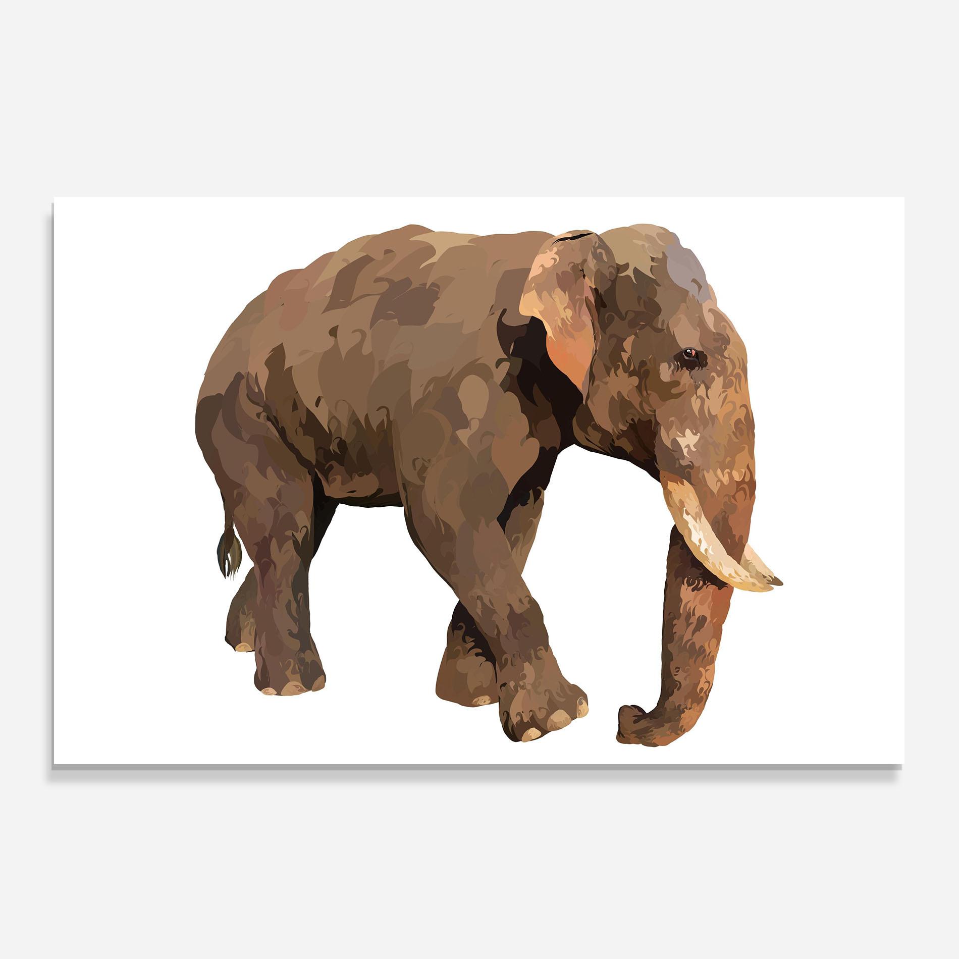 Panou Sticla Bucatarie Brown Elephant mockup 0