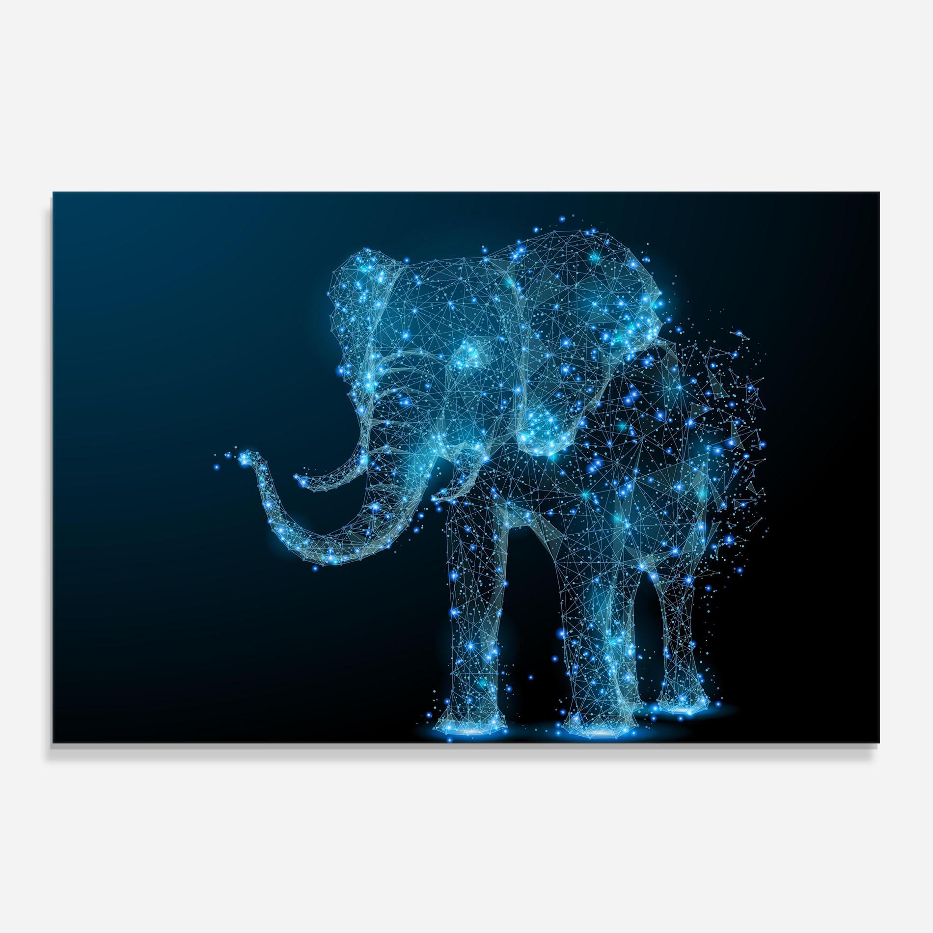 Panou Sticla Bucatarie Digital Elephant mockup 0