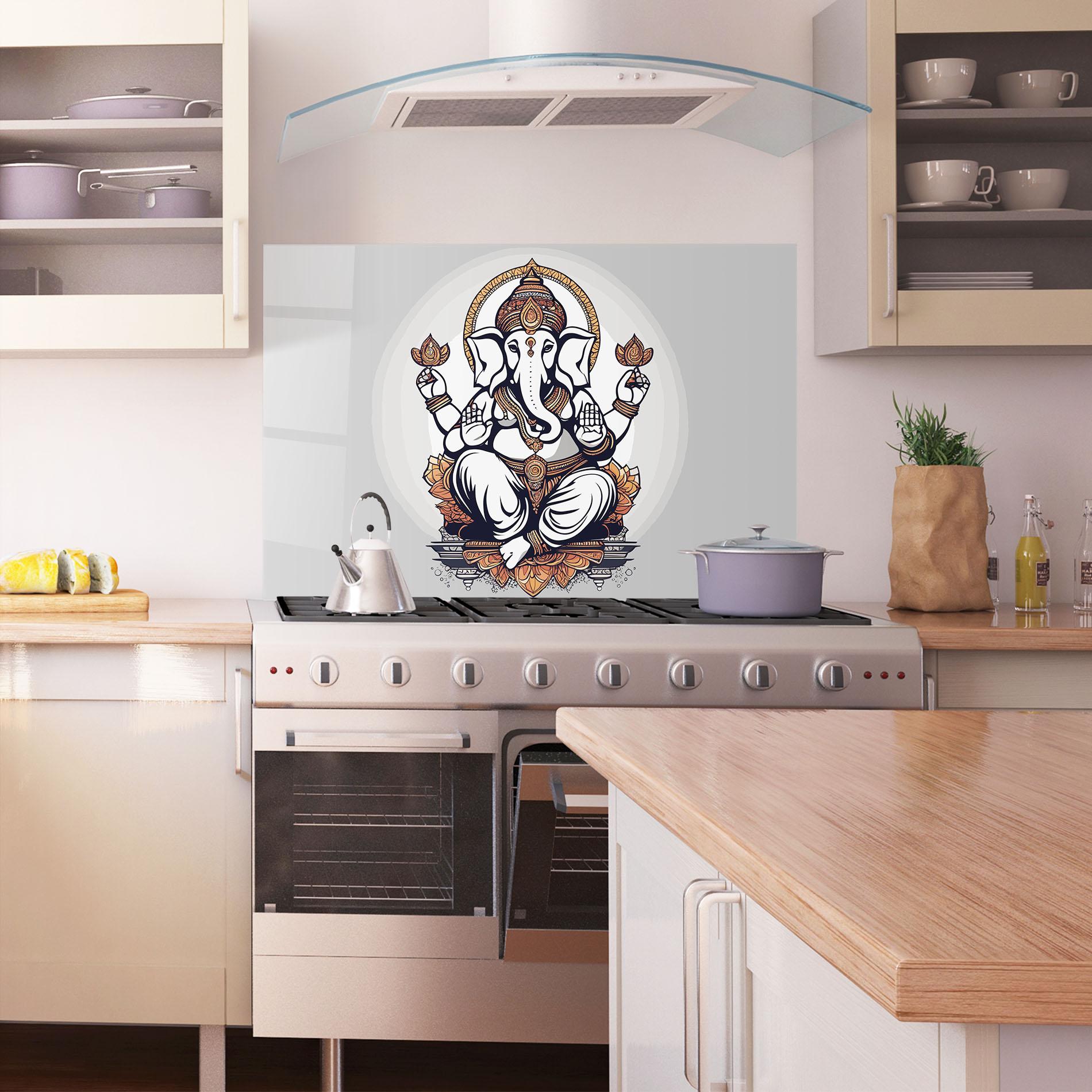 Panou Sticla Bucatarie Chaturthi Greys mockup 1