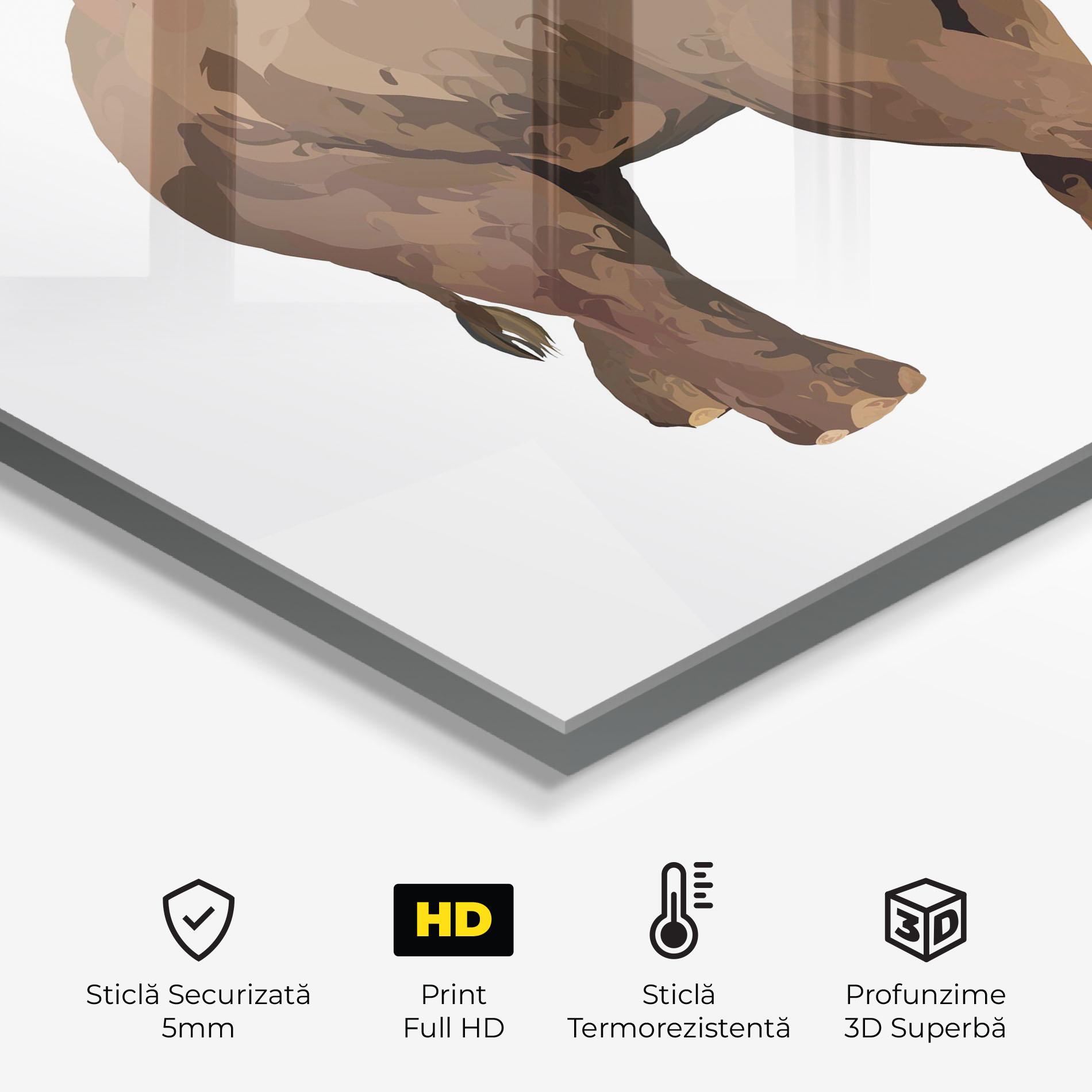 Panou Sticla Bucatarie Brown Elephant mockup 2