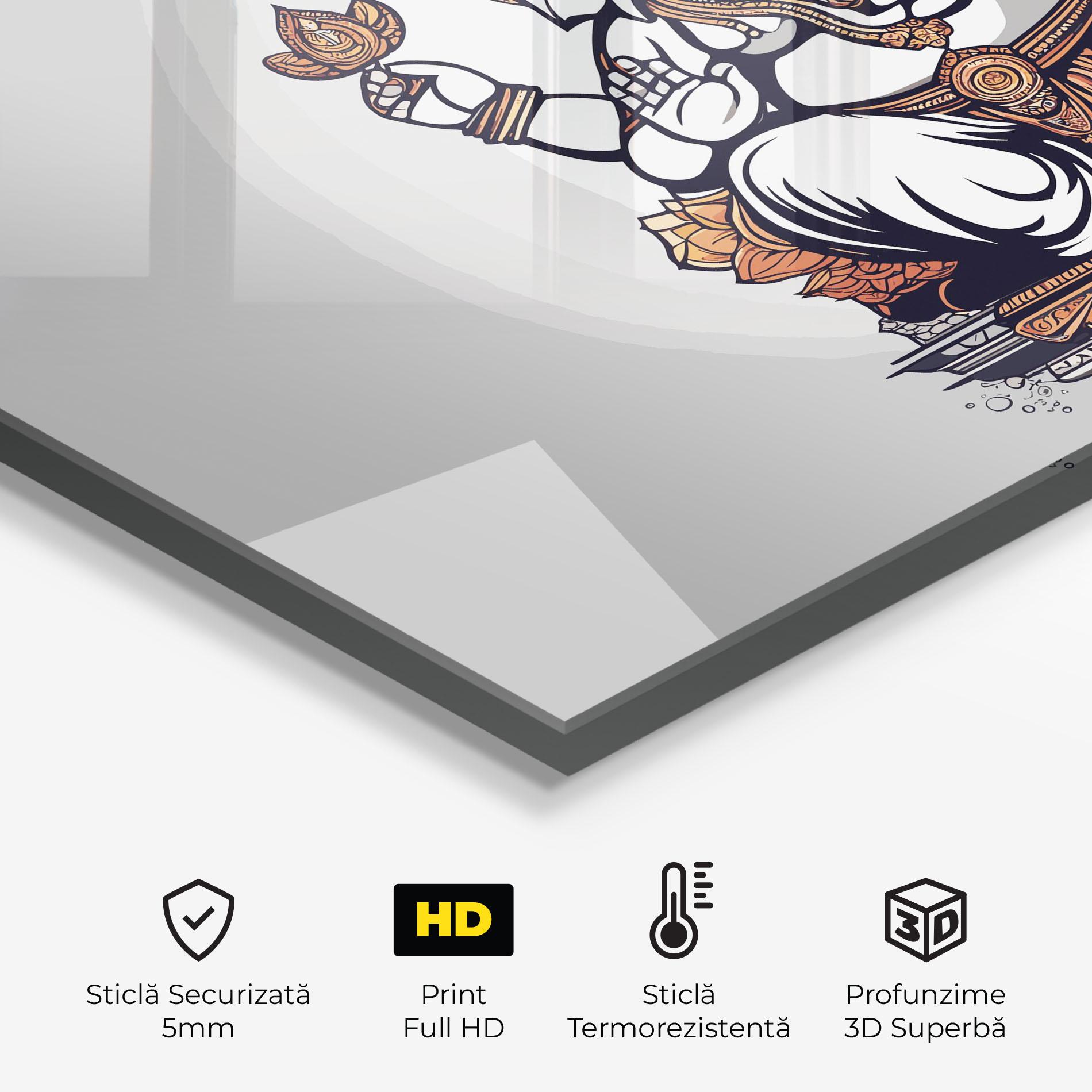 Panou Sticla Bucatarie Chaturthi Greys mockup 2