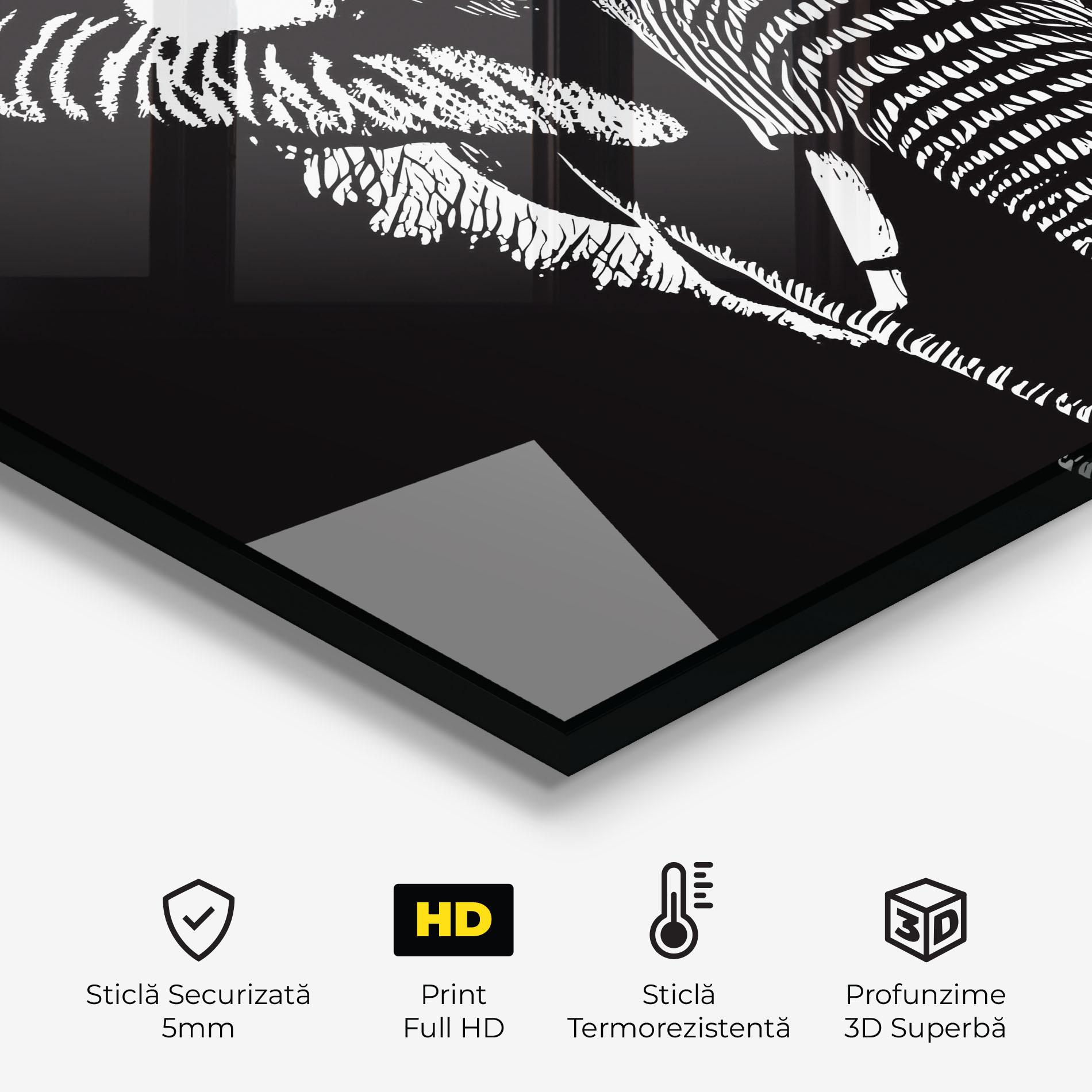 Panou Sticla Bucatarie Elephant Drawing mockup 2