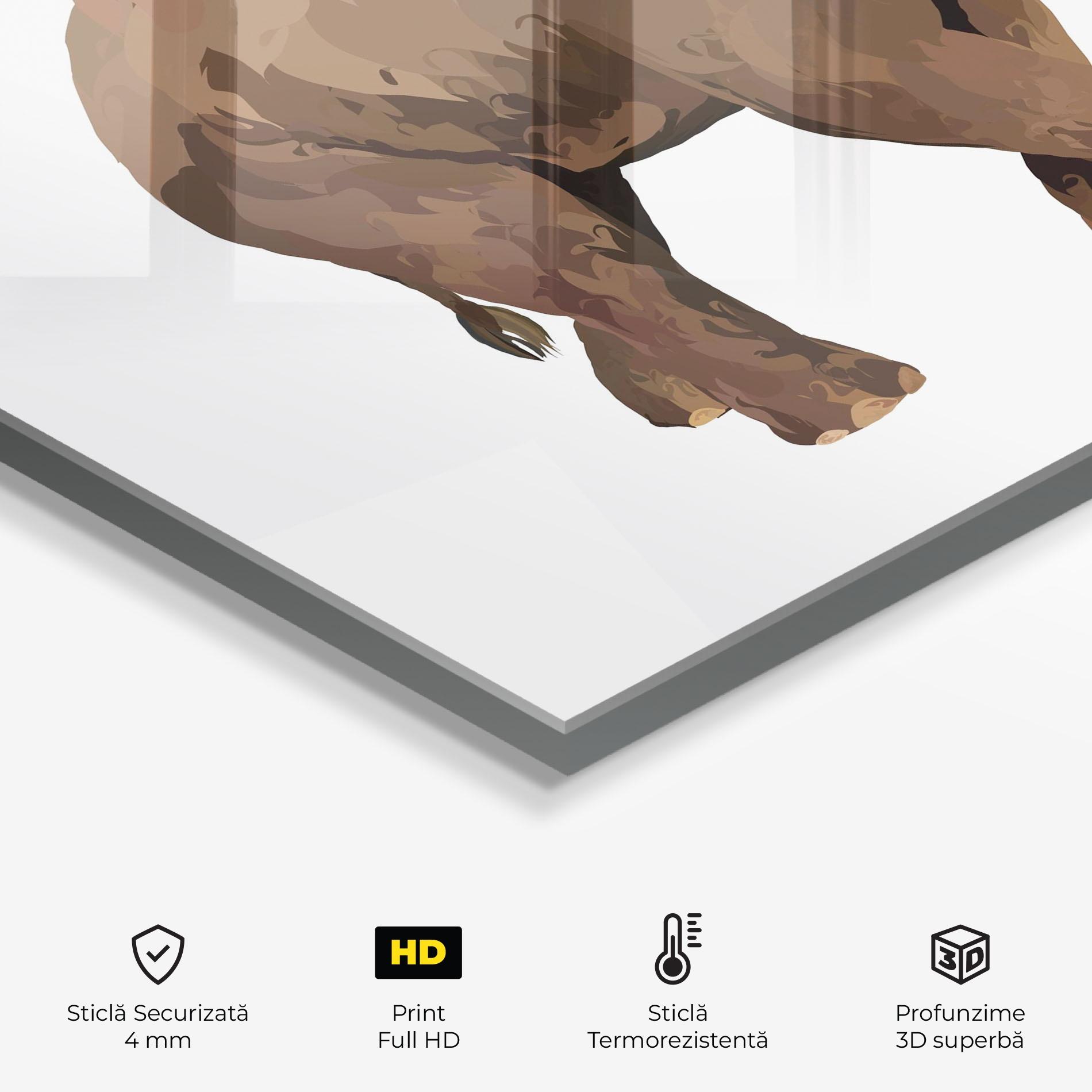 Panou Sticla Bucatarie Brown Elephant mockup 2