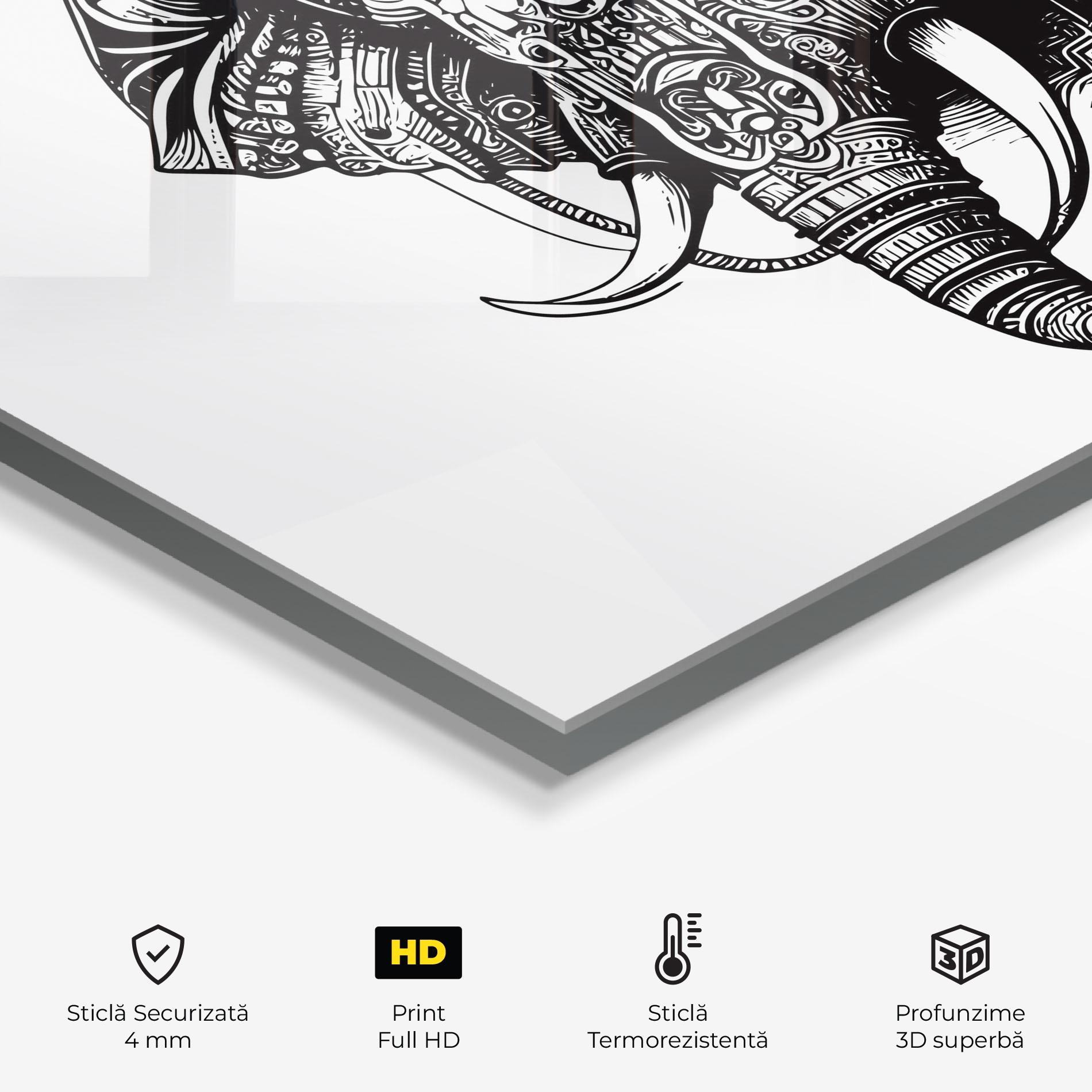 Panou Sticla Bucatarie Ehephant Head mockup 2