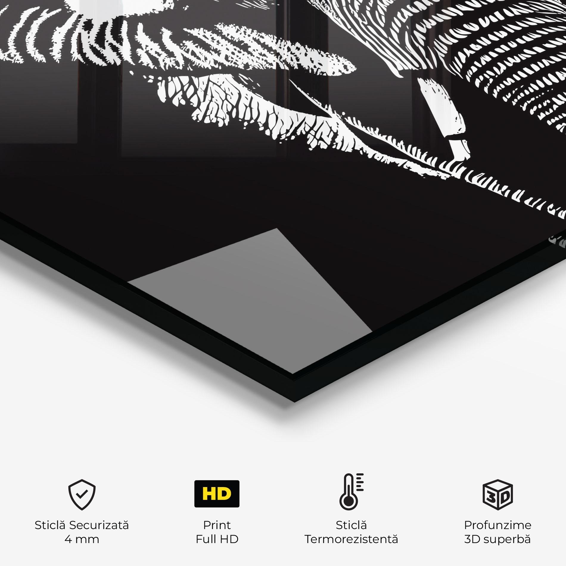 Panou Sticla Bucatarie Elephant Drawing mockup 2