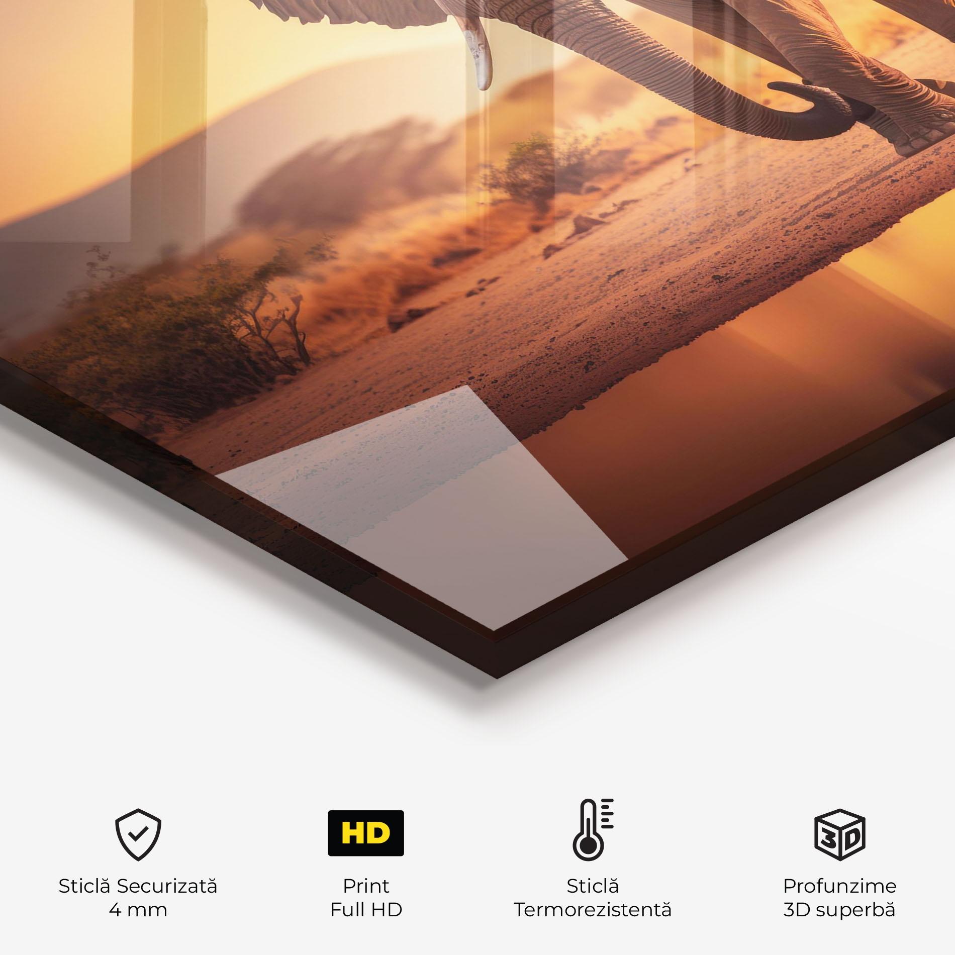 Panou Sticla Bucatarie Wild Savannah mockup 2