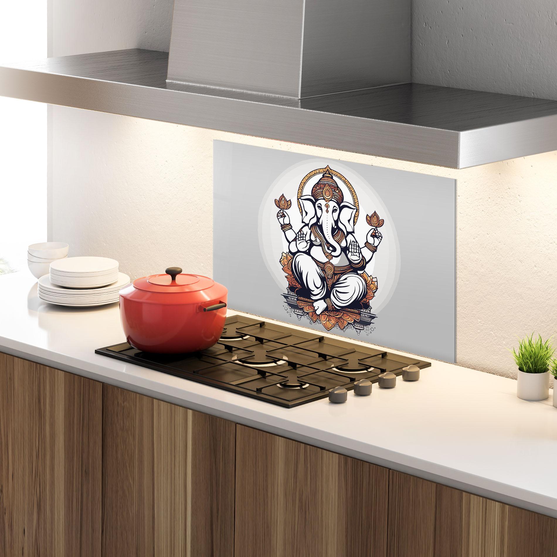 Panou Sticla Bucatarie Chaturthi Greys mockup 4
