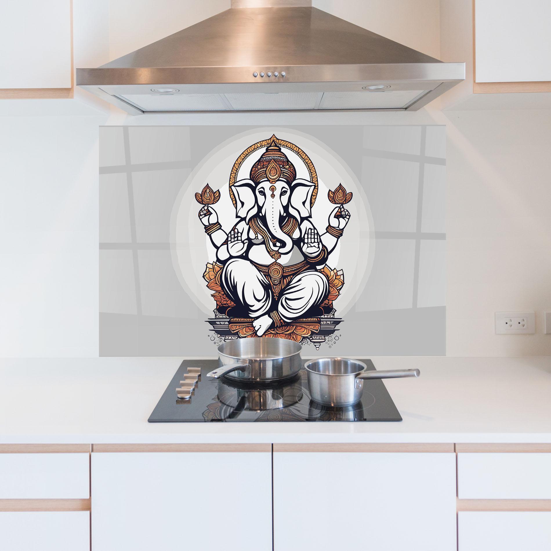 Panou Sticla Bucatarie Chaturthi Greys mockup 5